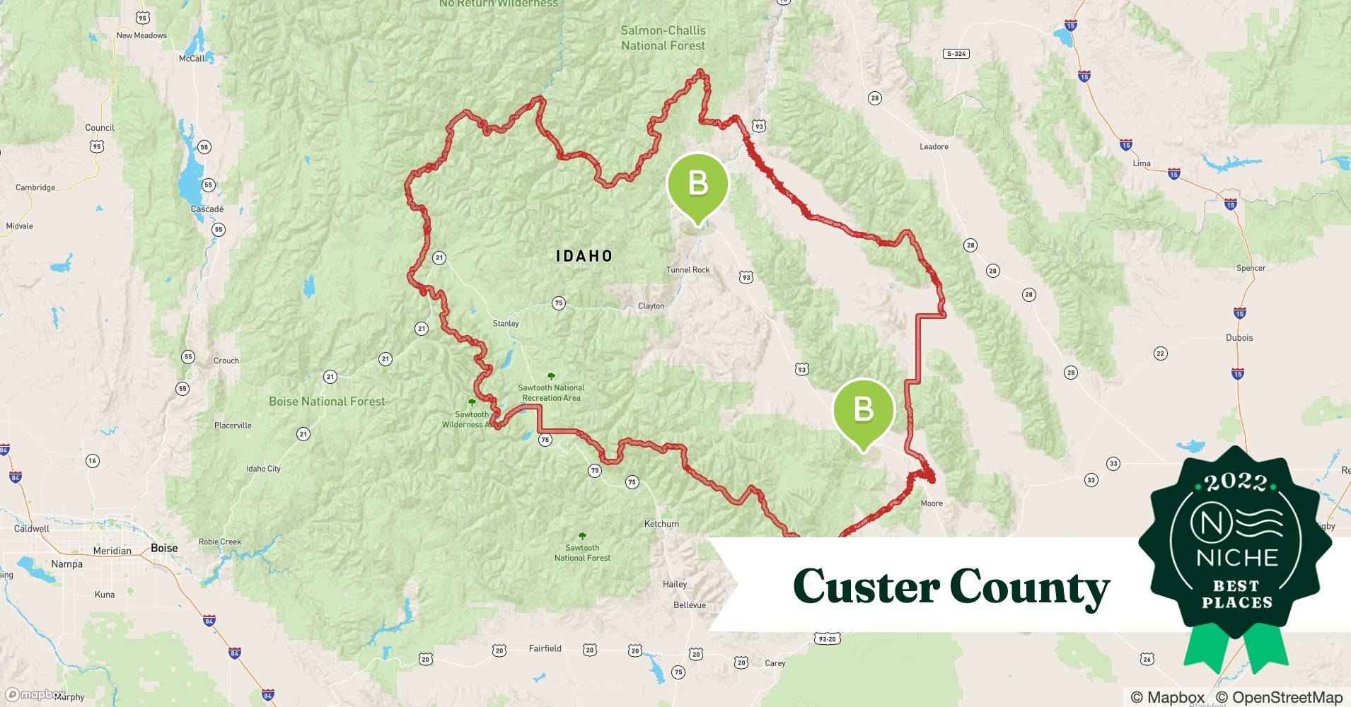 2022 Safe Places to Live in Custer County, ID Niche