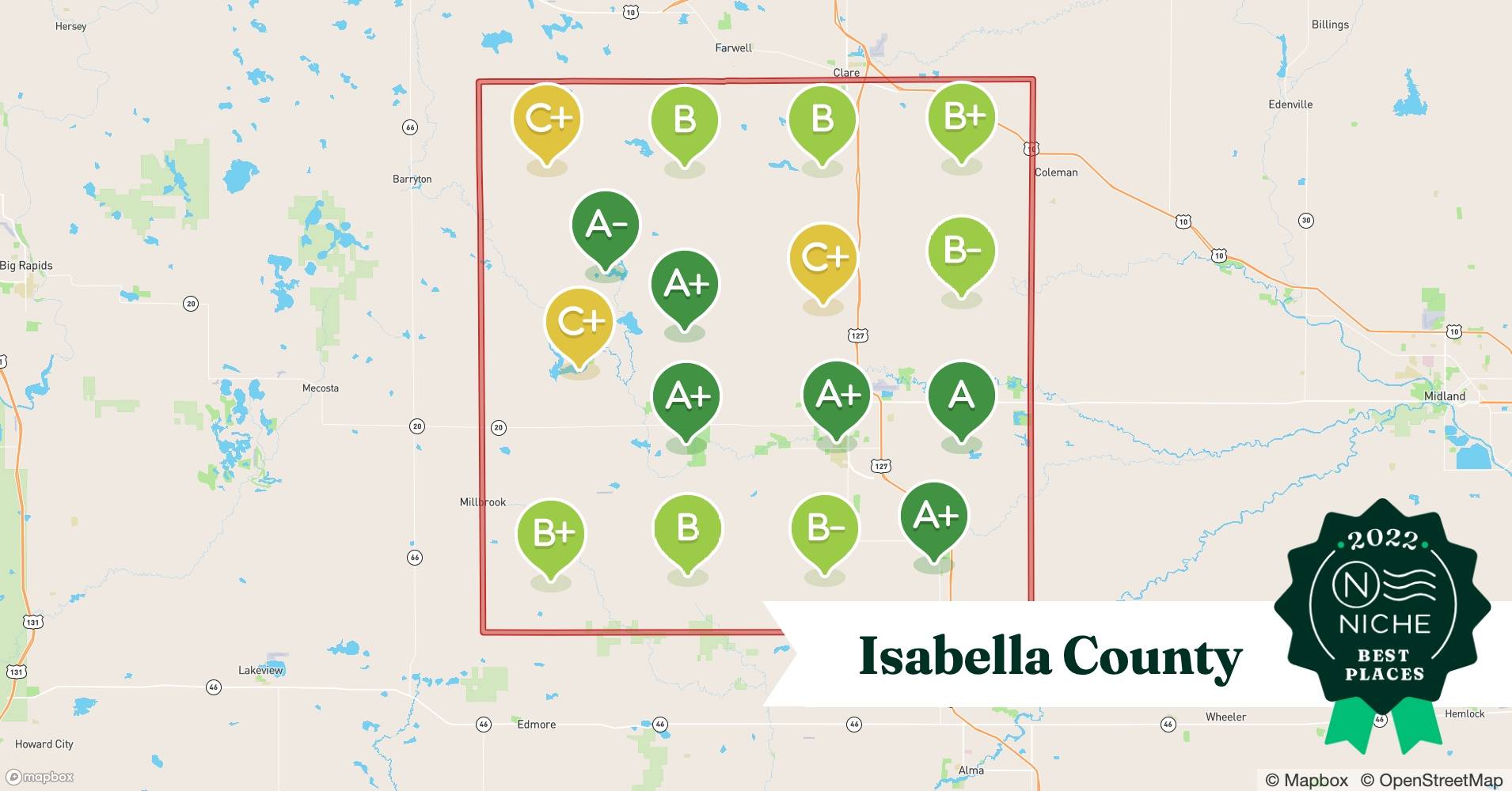 2022 Best Isabella County ZIP Codes to Raise a Family Niche