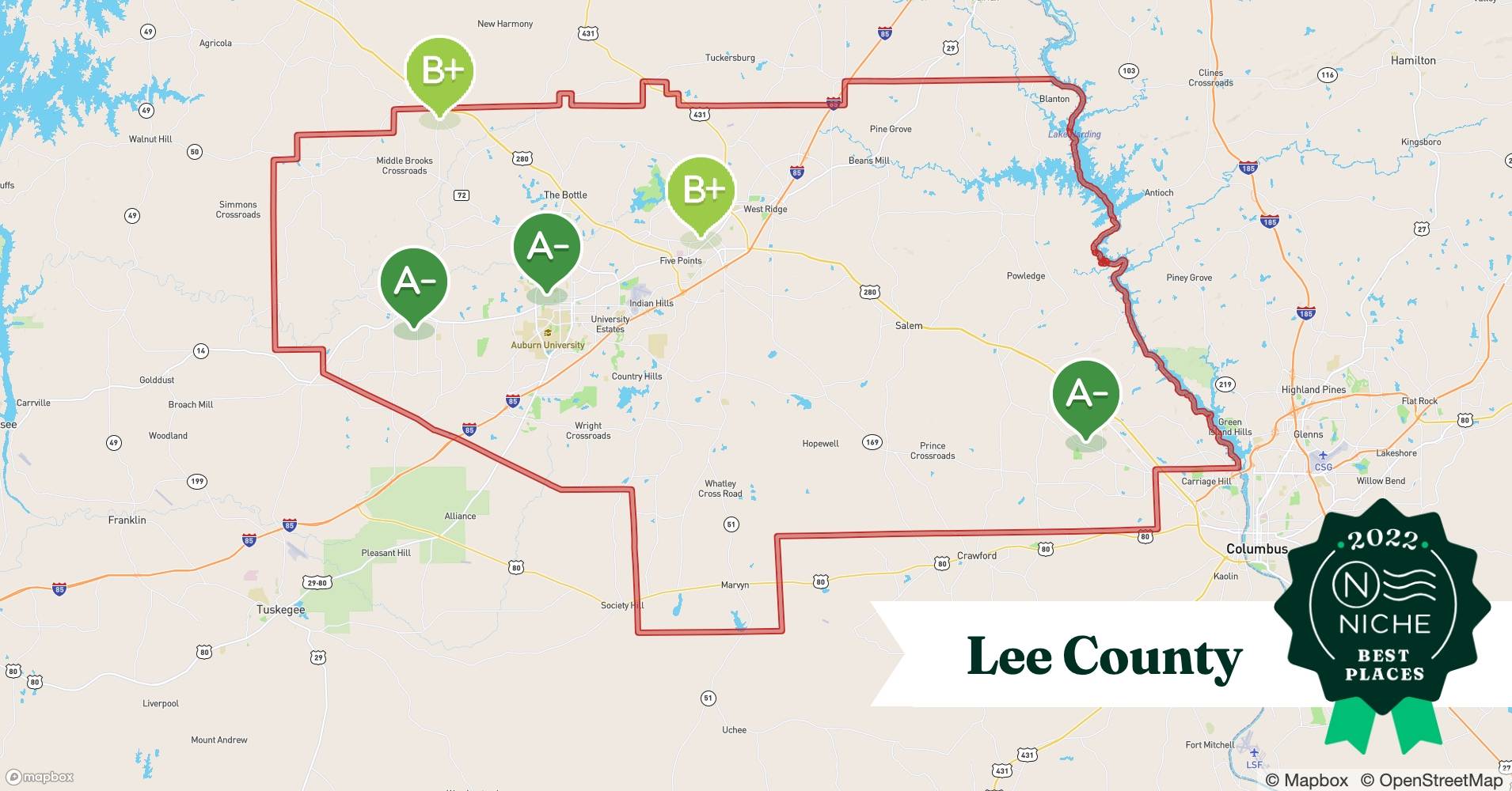 2022 Best Places to Live in Lee County, AL Niche