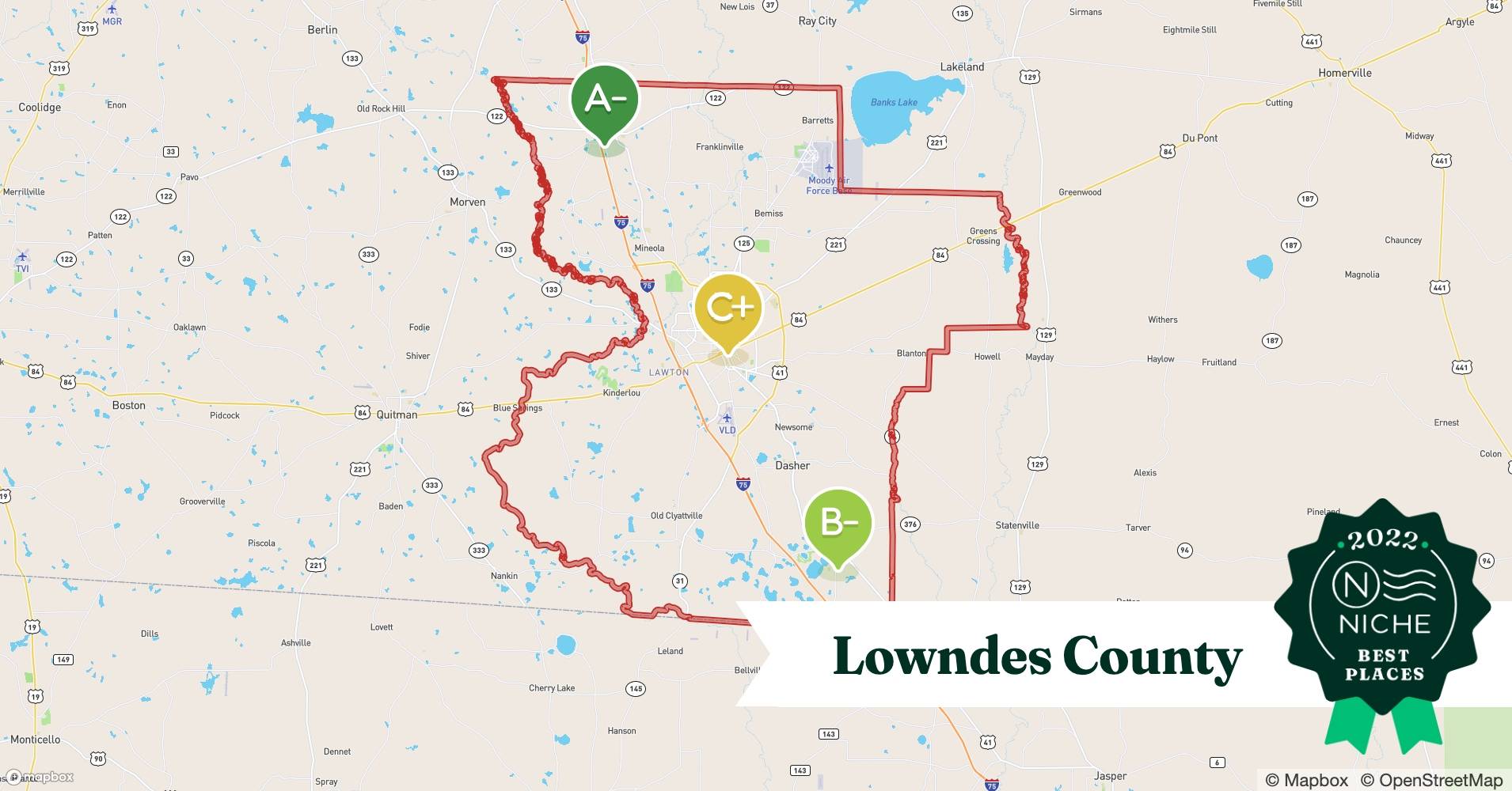 2022 Safe Places to Live in Lowndes County, GA Niche
