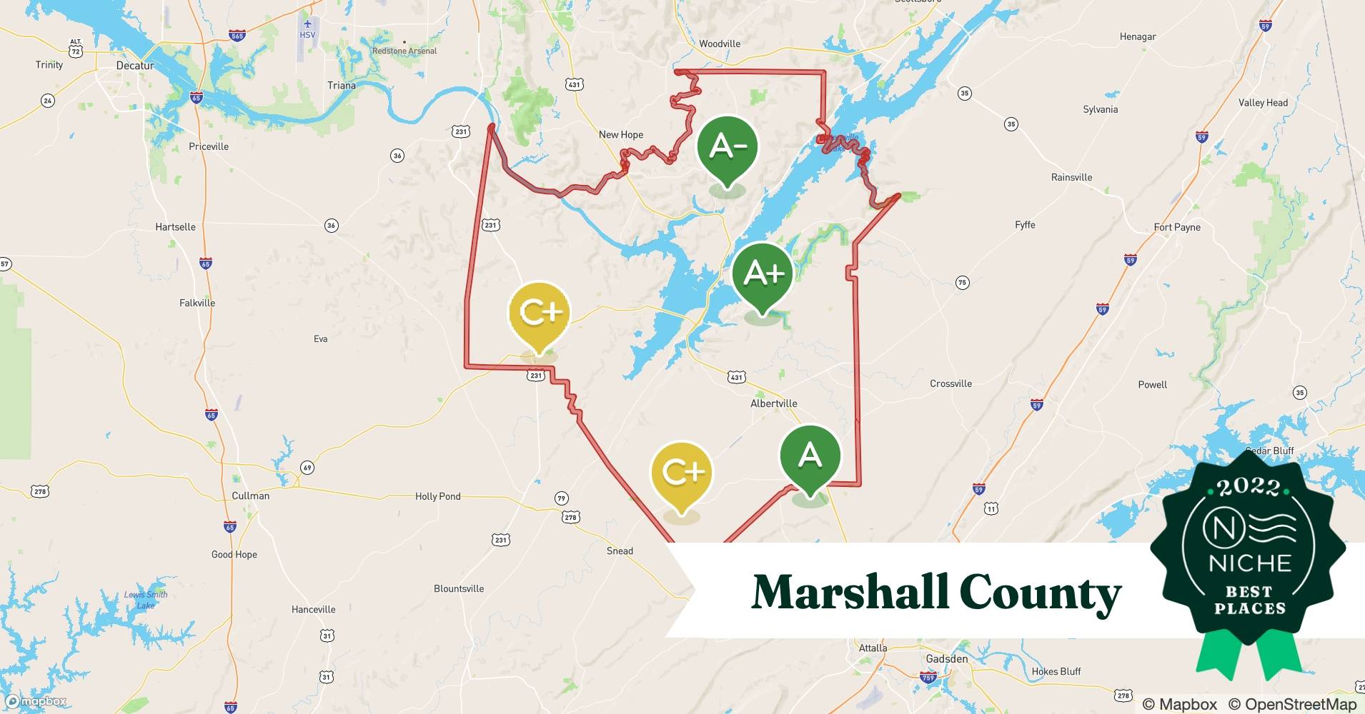 2022 Safe Places to Live in Marshall County, AL Niche