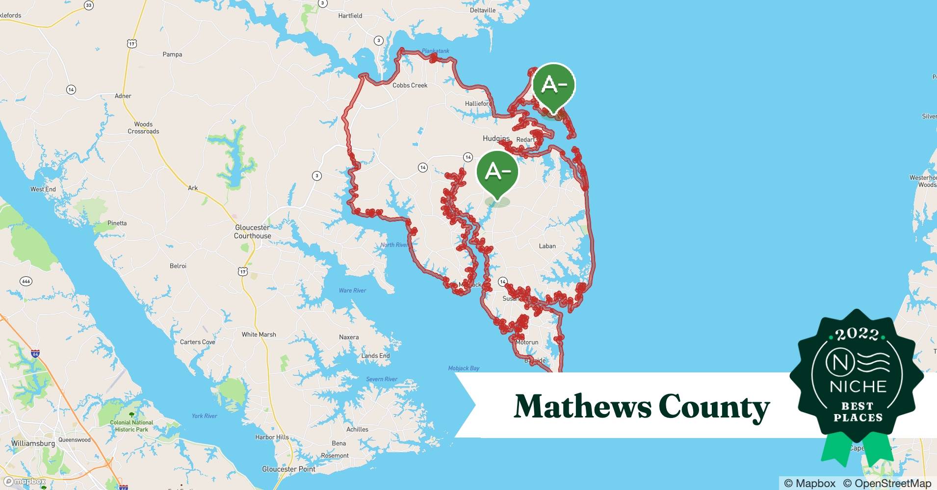 2022 Best Mathews County ZIP Codes to Raise a Family Niche