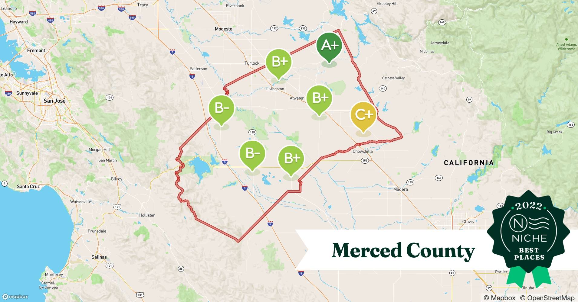 2022 Safe Places to Live in Merced County, CA Niche