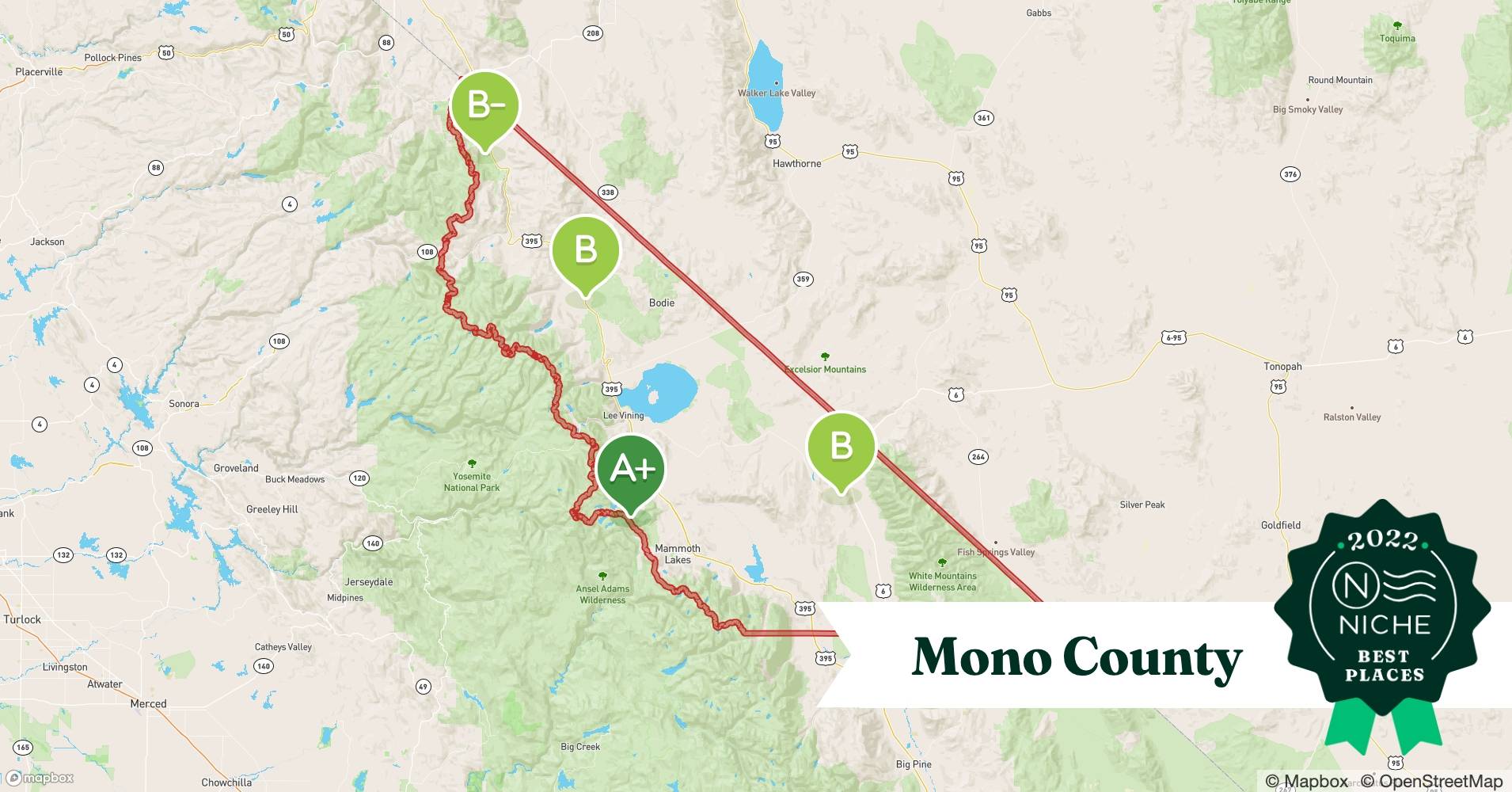 2022 Best Mono County ZIP Codes to Raise a Family Niche