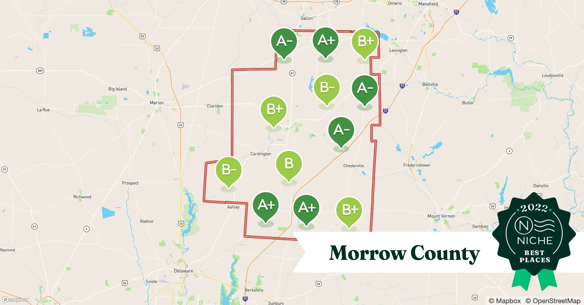 2022 Best Morrow County ZIP Codes to Raise a Family Niche