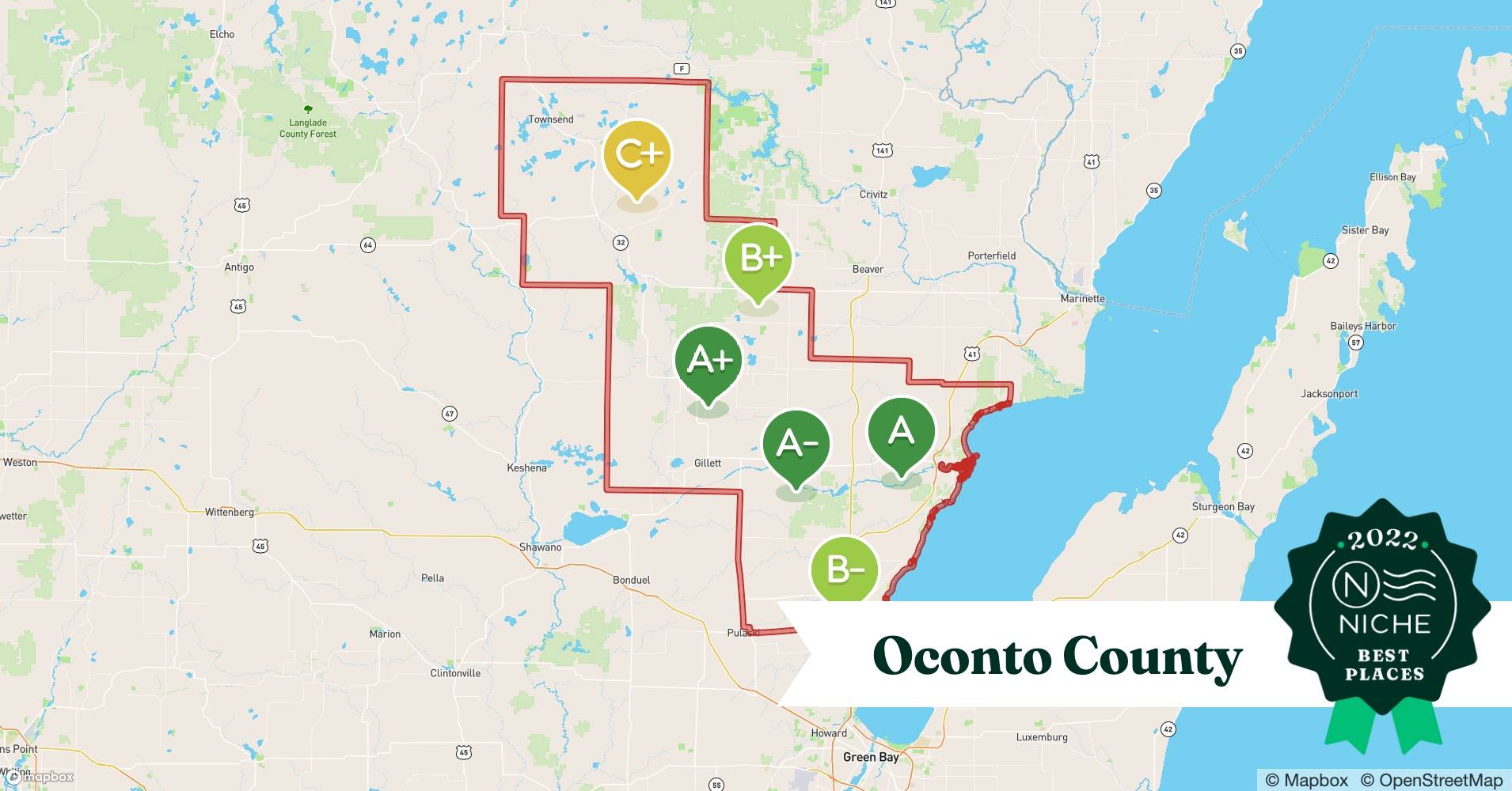 2022 Safe Places to Live in Oconto County, WI Niche