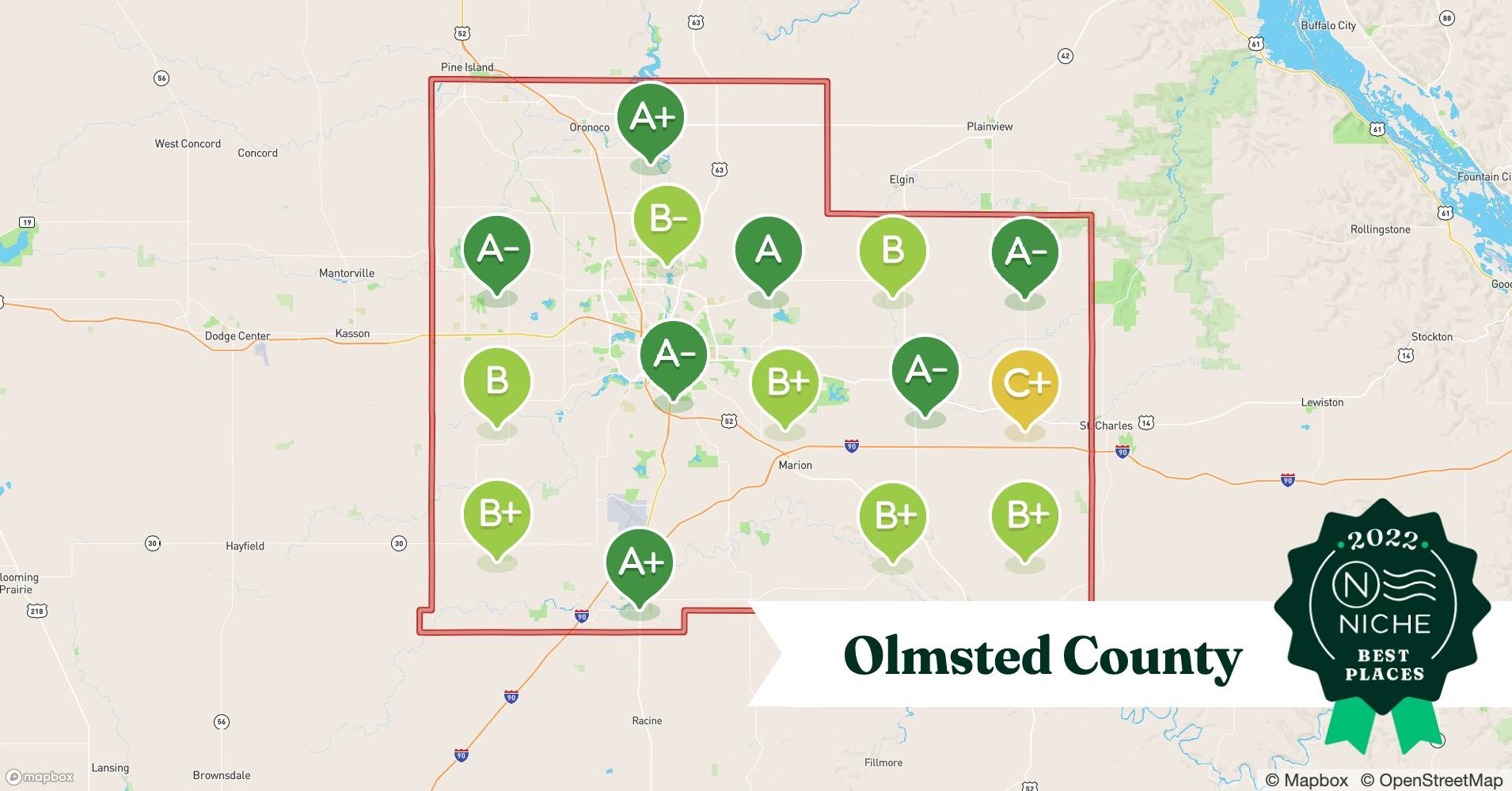2022 Best Olmsted County ZIP Codes to Raise a Family Niche