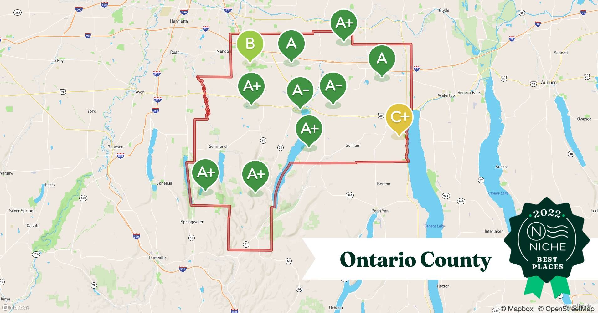2022 Best Ontario County ZIP Codes to Raise a Family Niche