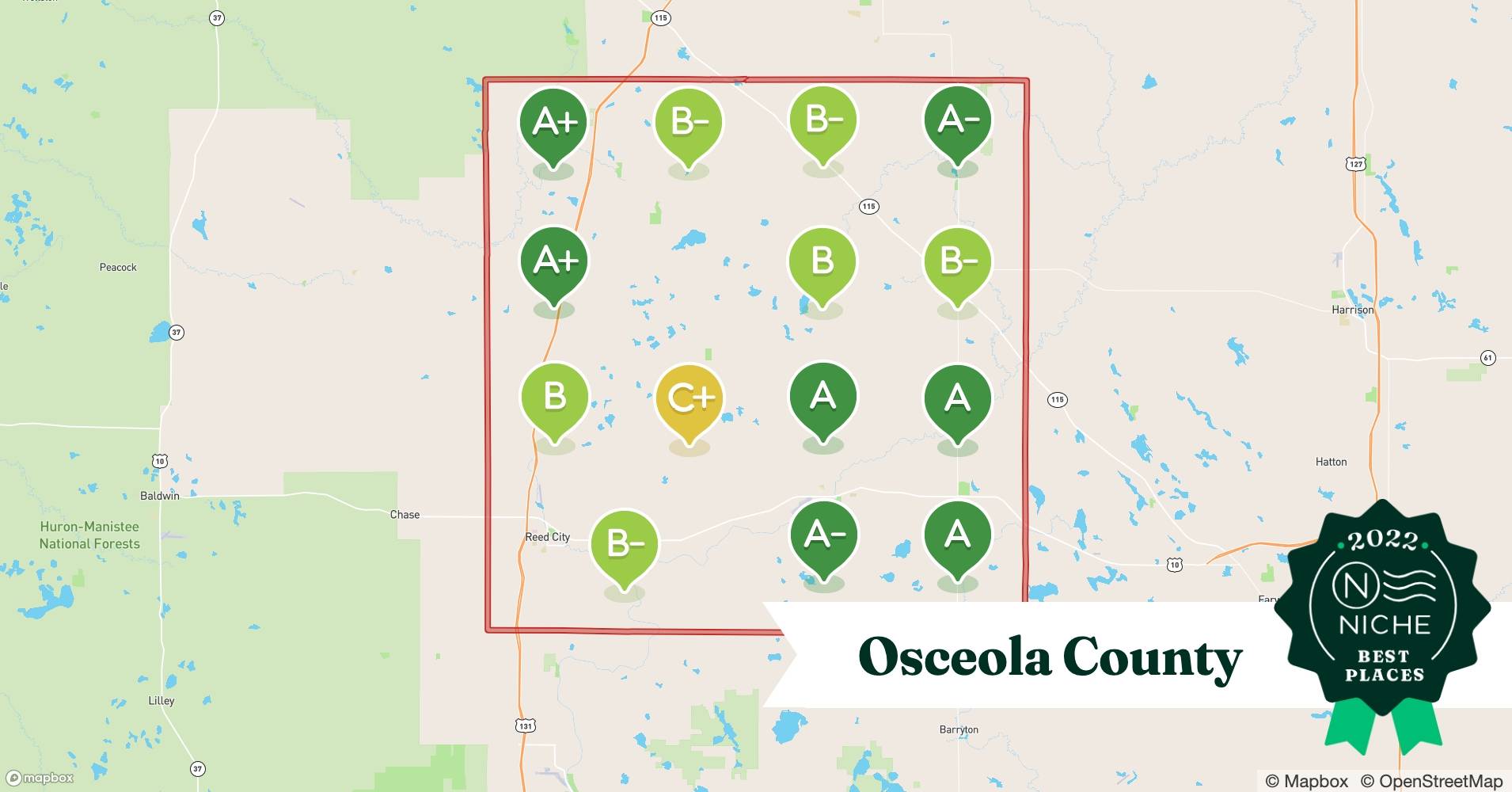 2022 Safe Places to Live in Osceola County, MI Niche