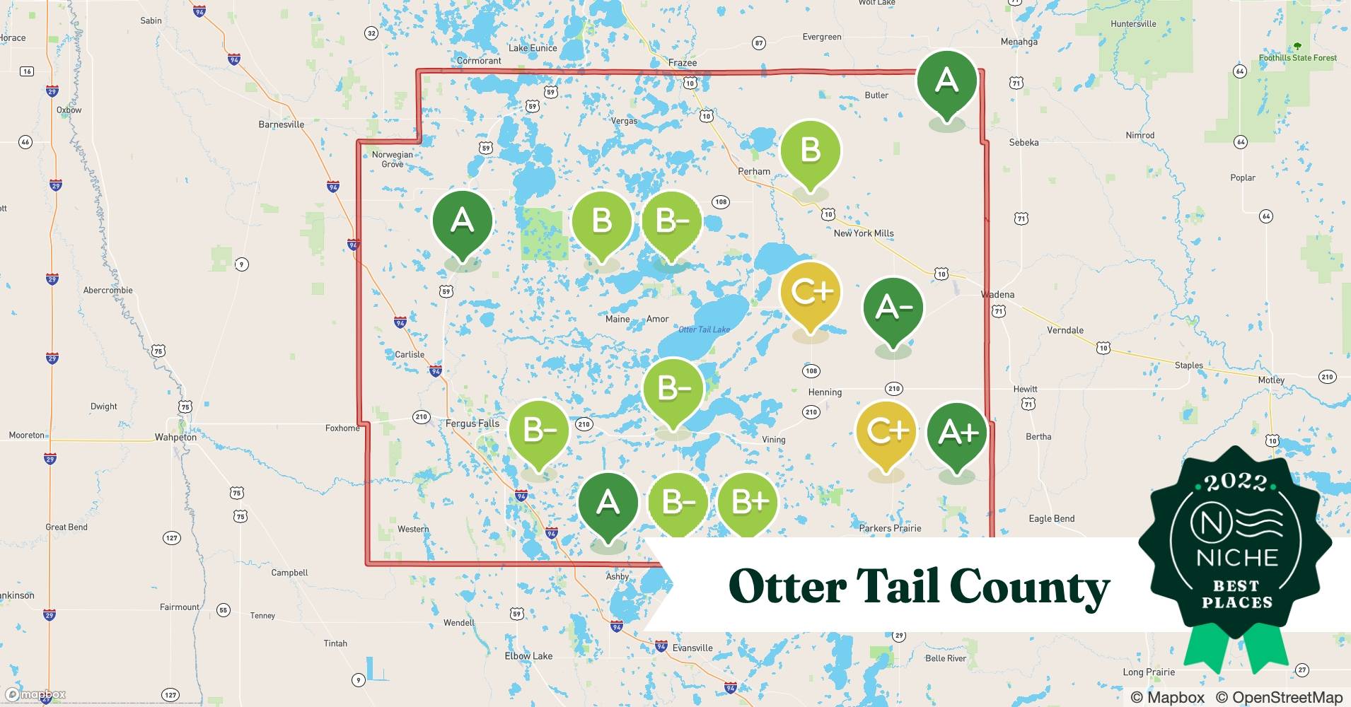 2022 Safe Places to Live in Otter Tail County, MN Niche