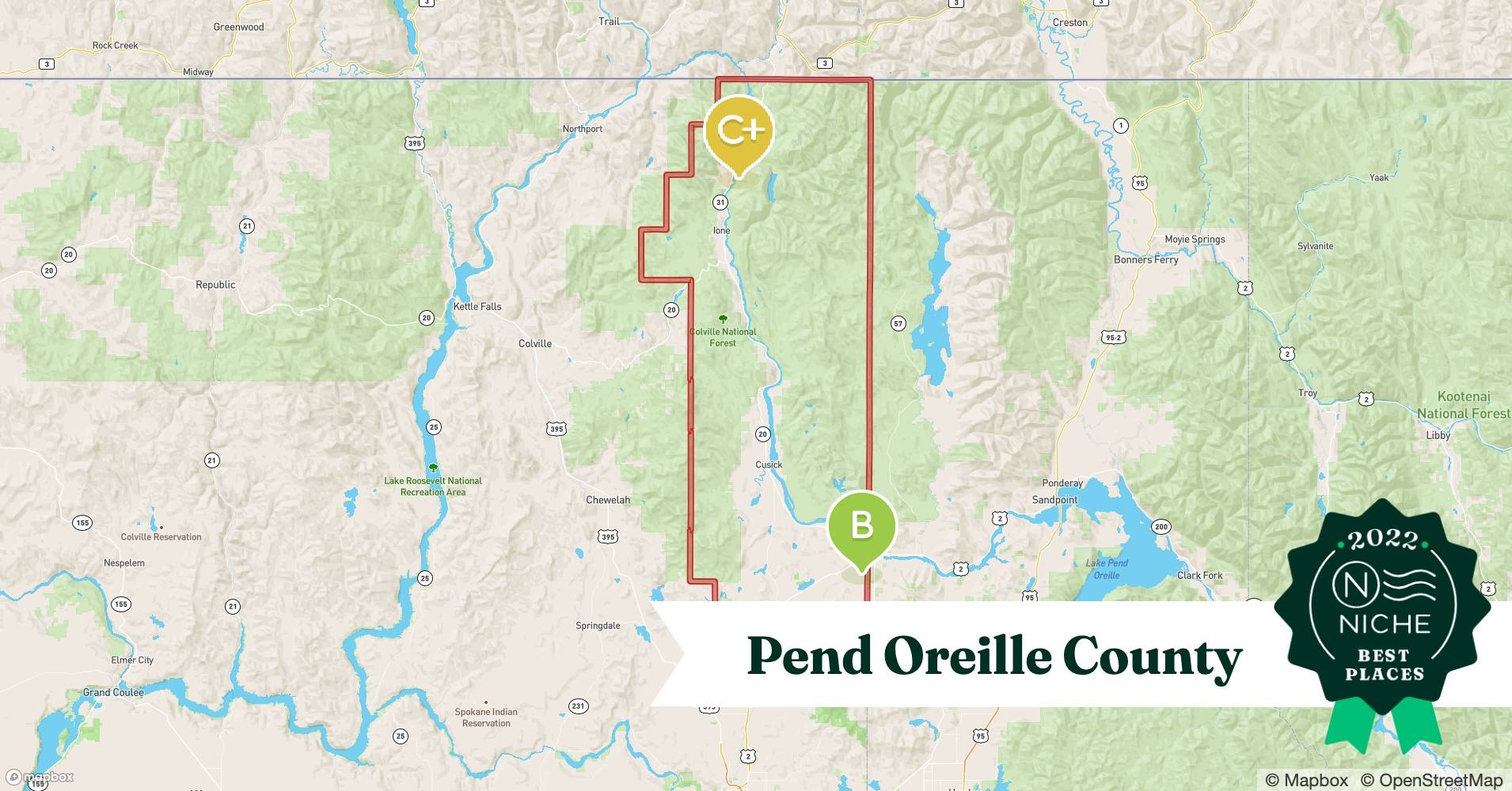 Pend Oreille County Parcel Map 2022 Safe Places To Live In Pend Oreille County, Wa - Niche
