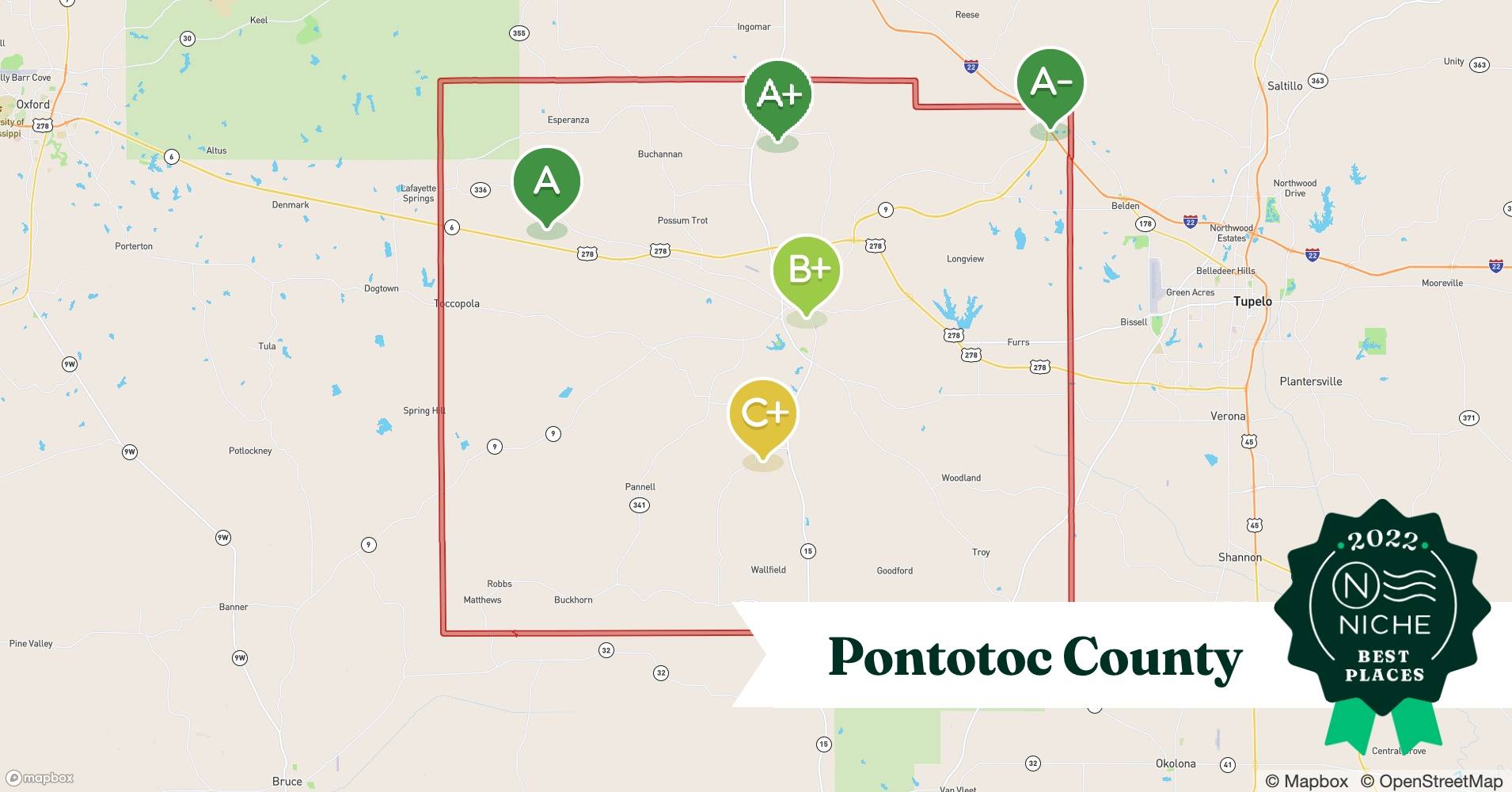 Compare Cost of Living in Pontotoc County, MS Niche