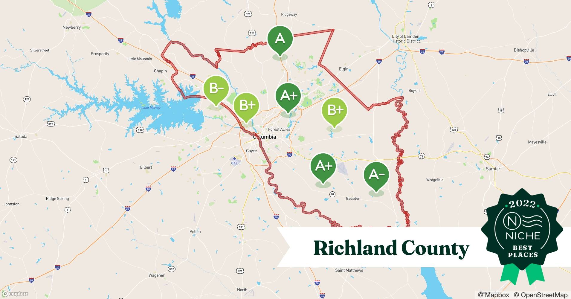 Richland County ZIP Codes with the Best Public Schools Niche