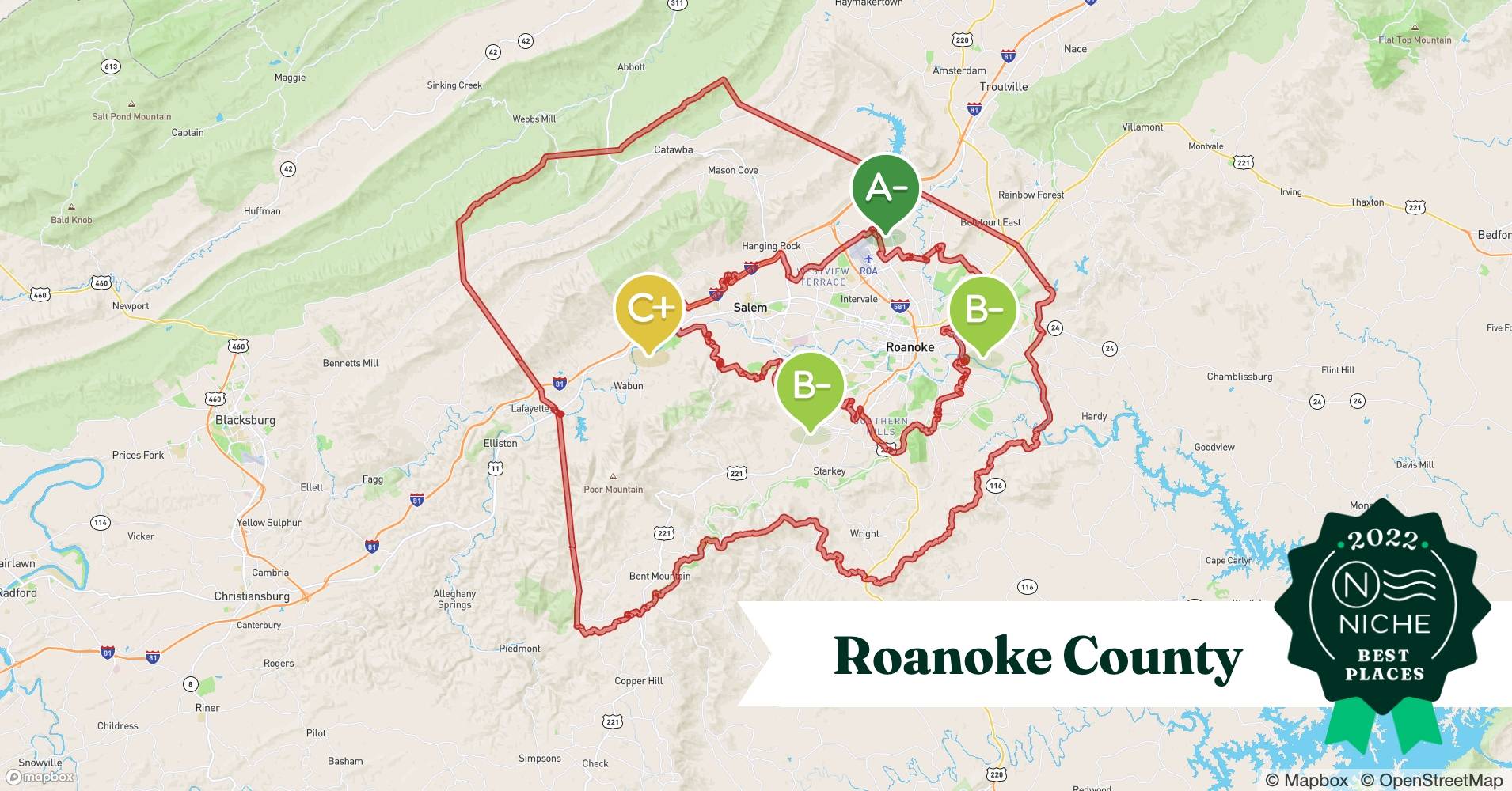 2022 Safe Places to Live in Roanoke County, VA Niche