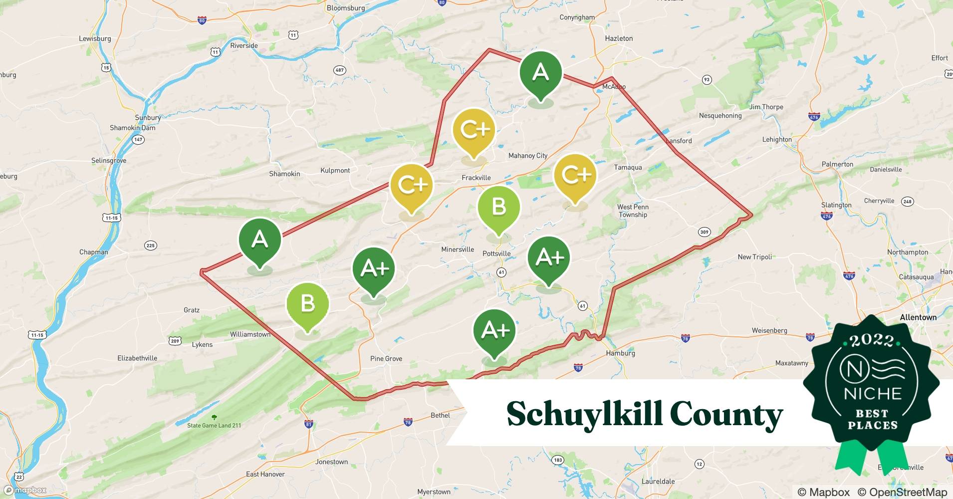 Most Diverse ZIP Codes in Schuylkill County, PA Niche