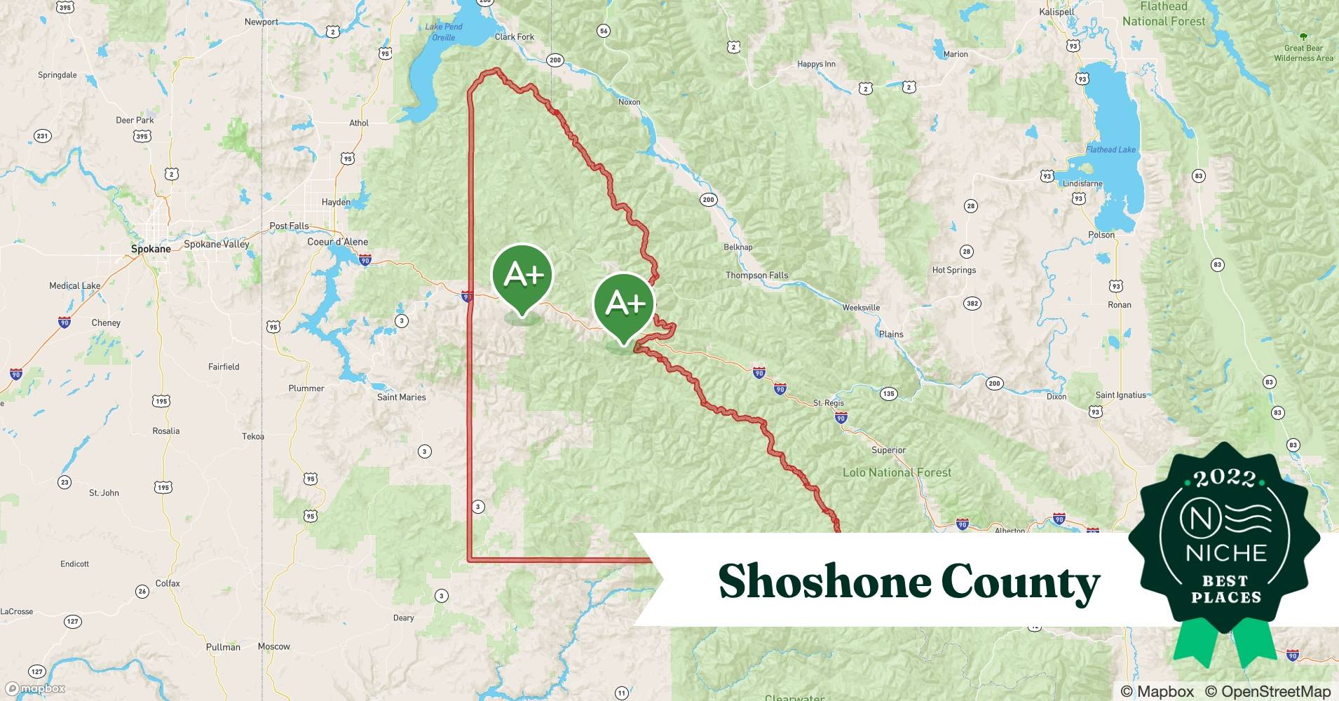 2022 Best Shoshone County ZIP Codes to Raise a Family Niche