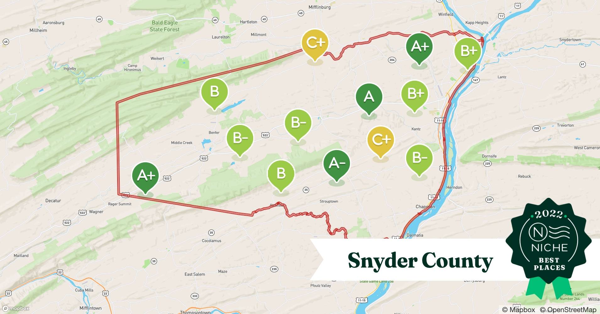 Best Snyder County ZIP Codes to Live In Niche