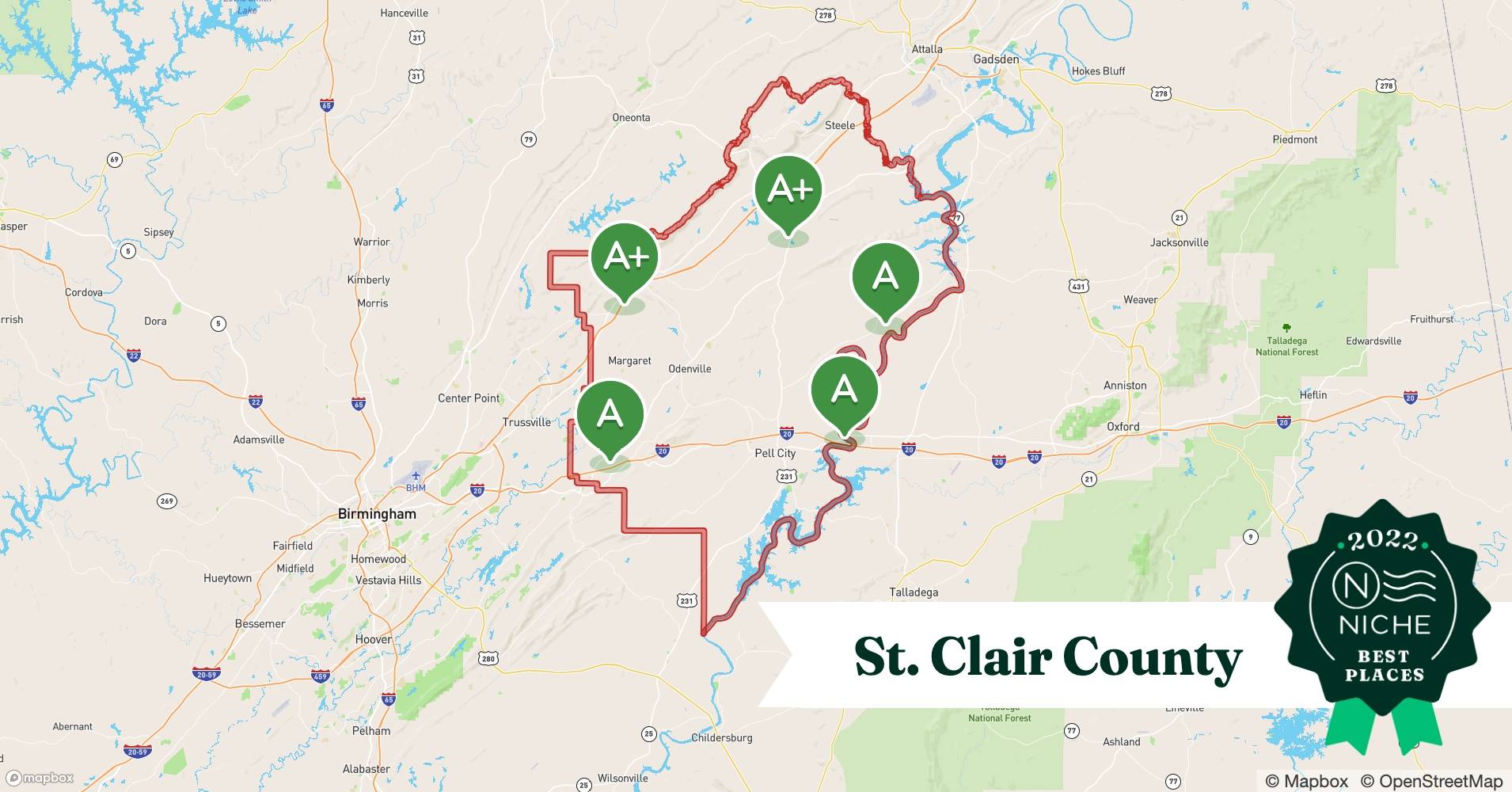 2022 Safe Places to Live in St. Clair County, AL Niche