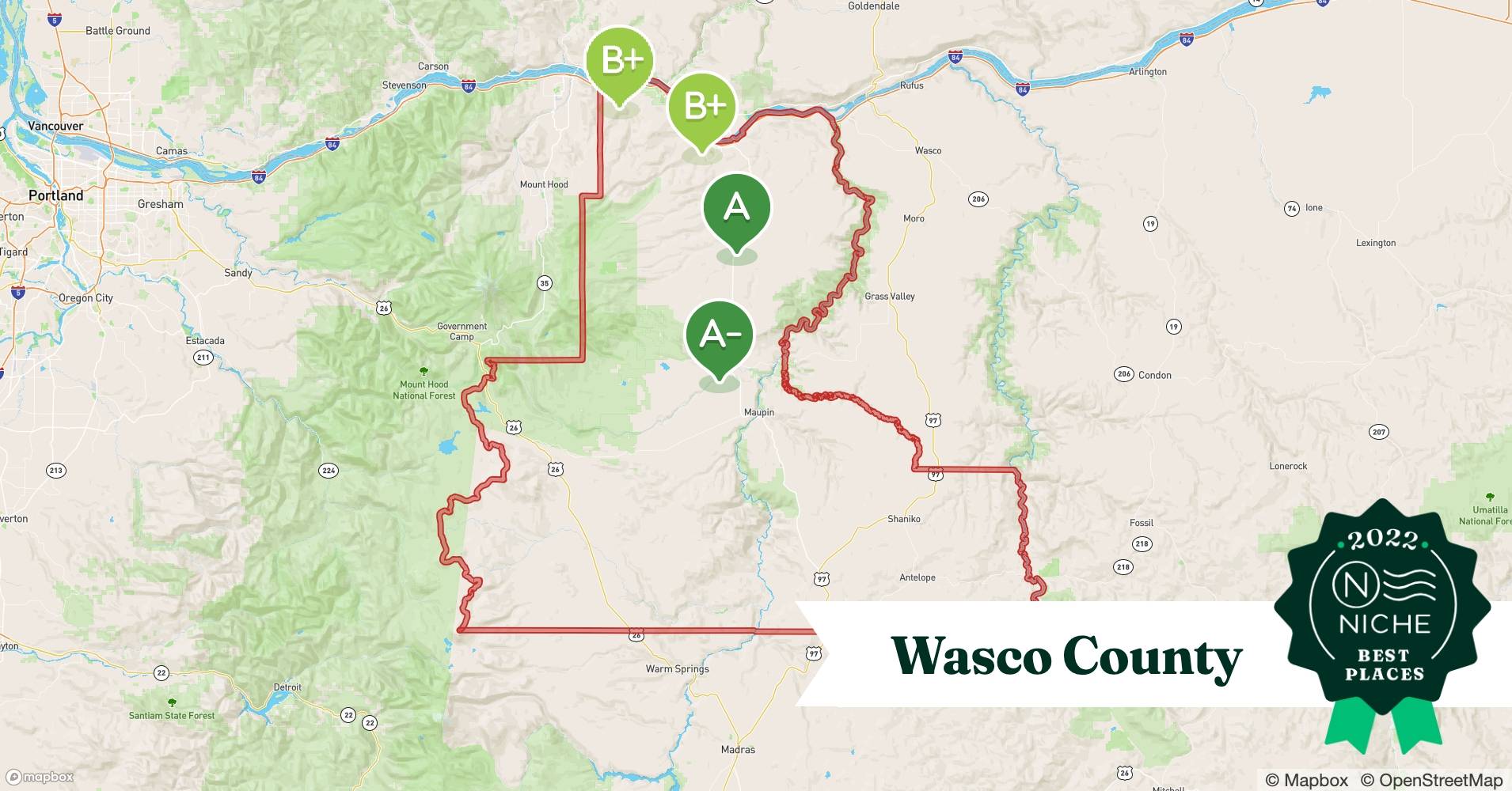 2022 Best Wasco County ZIP Codes to Raise a Family Niche