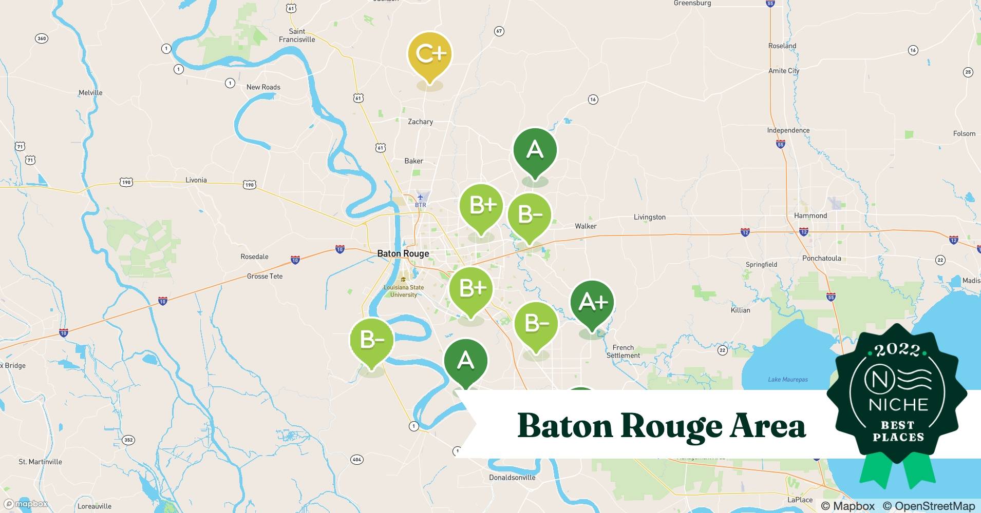 2022 Best Neighborhoods to Live in Baton Rouge Area Niche