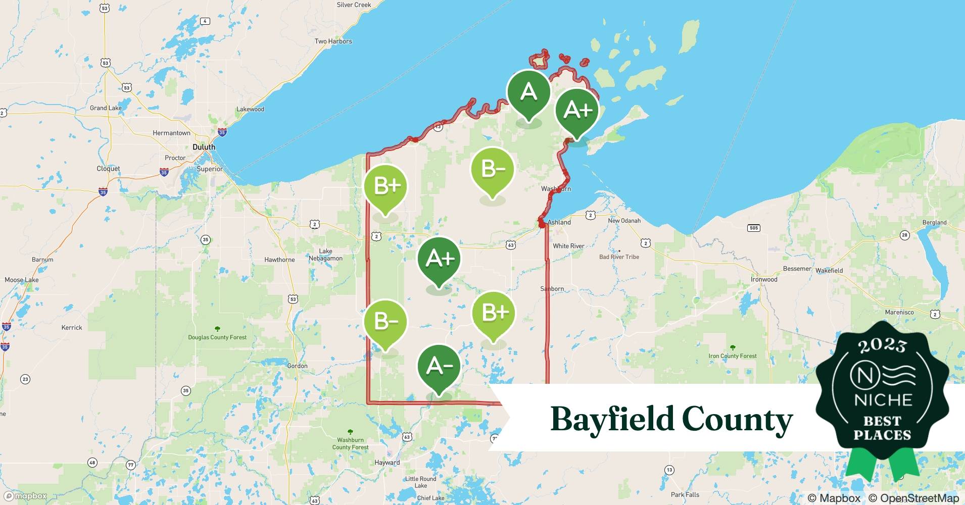 2023 Best Bayfield County ZIP Codes to Raise a Family Niche