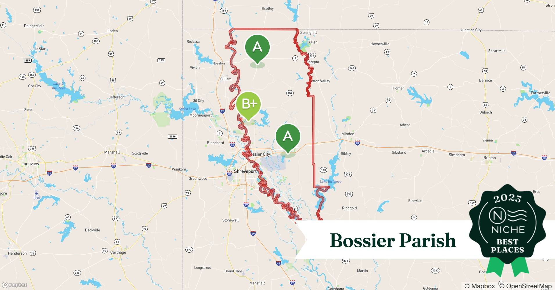 2023 Safe Places To Live In Bossier Parish LA Niche
