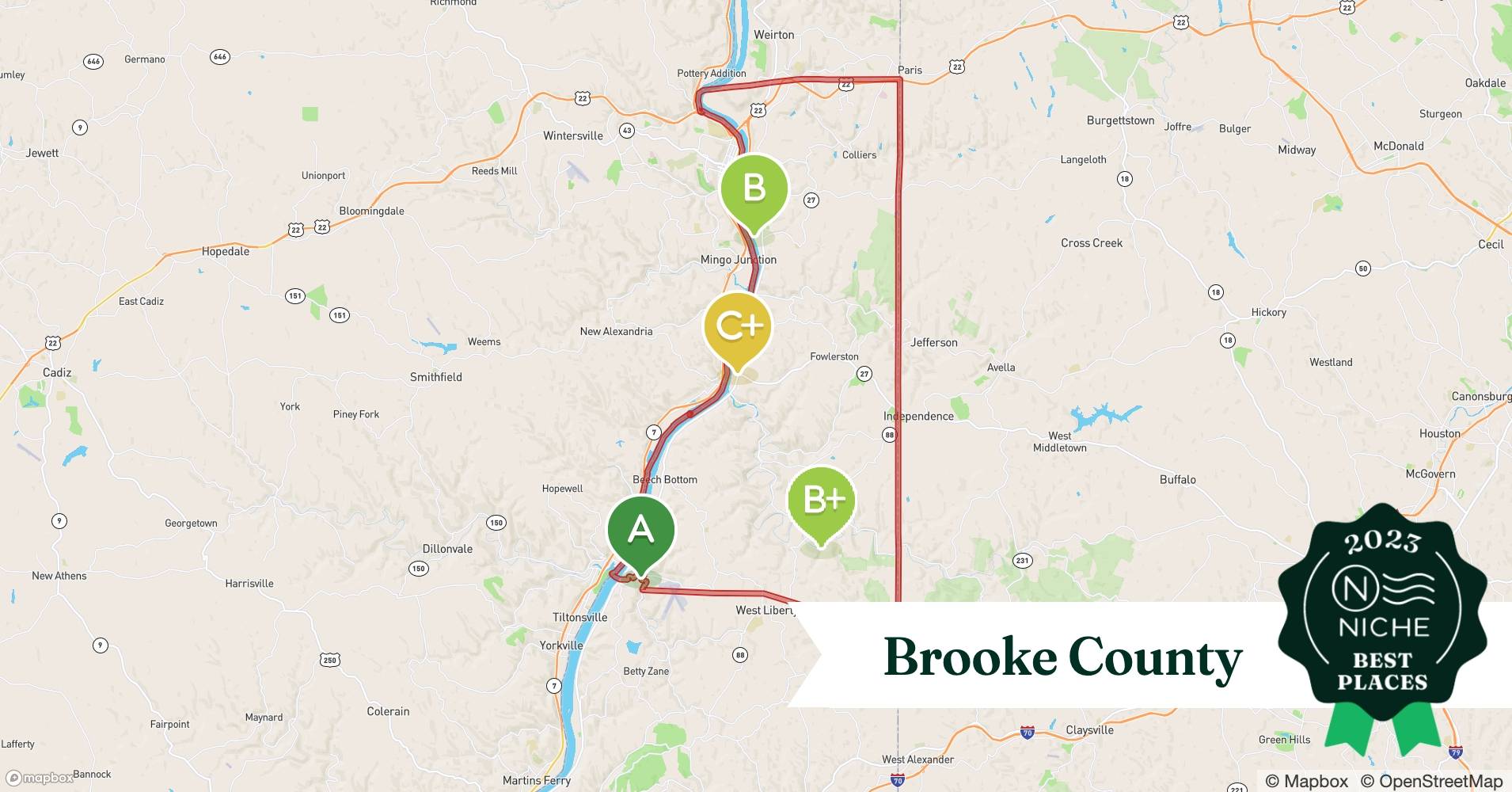 2023 Safe Places to Live in Brooke County, WV Niche