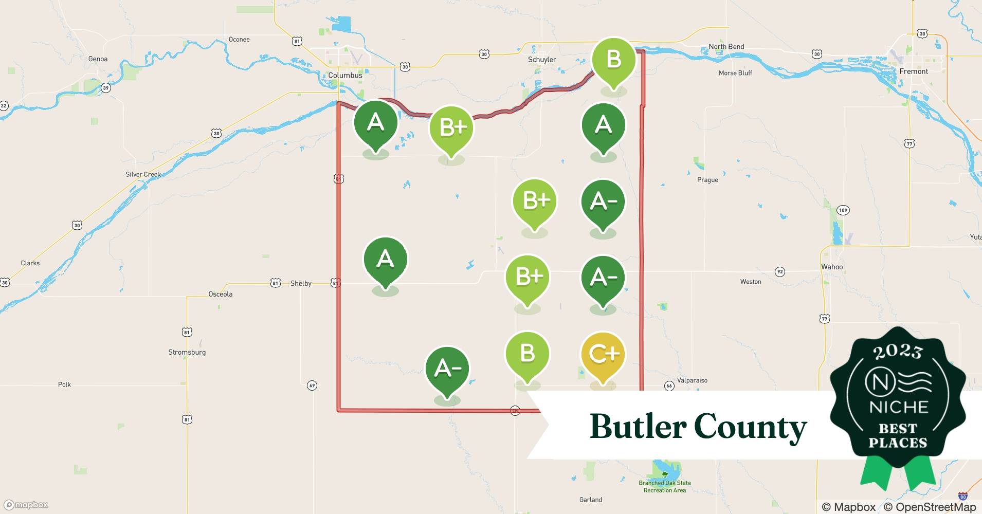 2023 Best Places to Live in Butler County, NE Niche