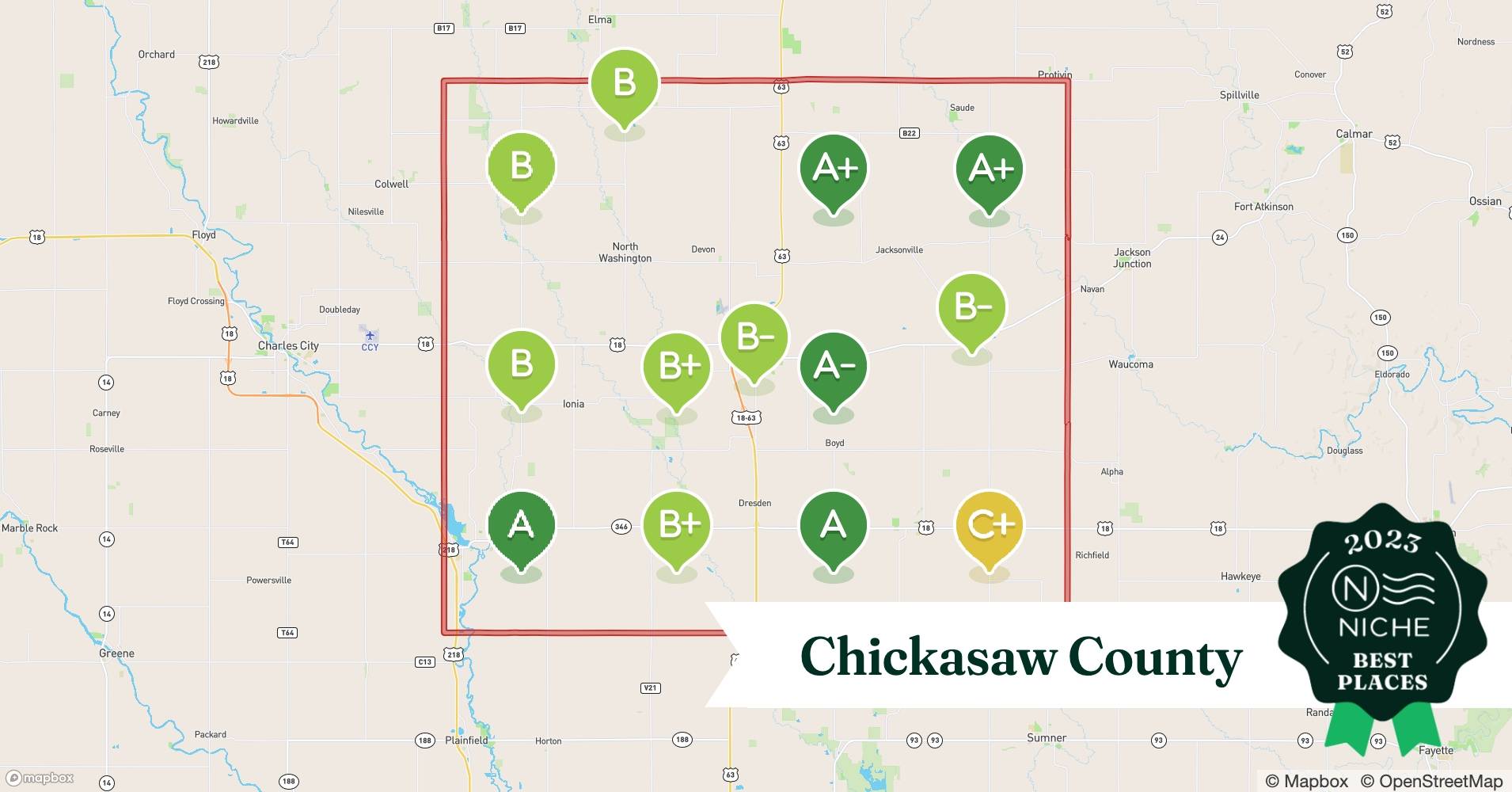 2023 Best Places to Live in Chickasaw County, IA Niche
