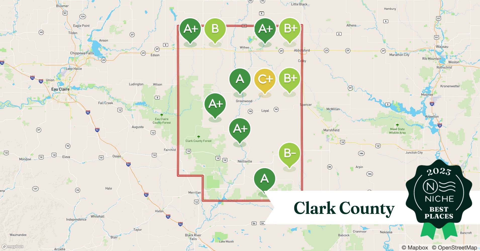 2023 Best Places to Live in Clark County, WI Niche