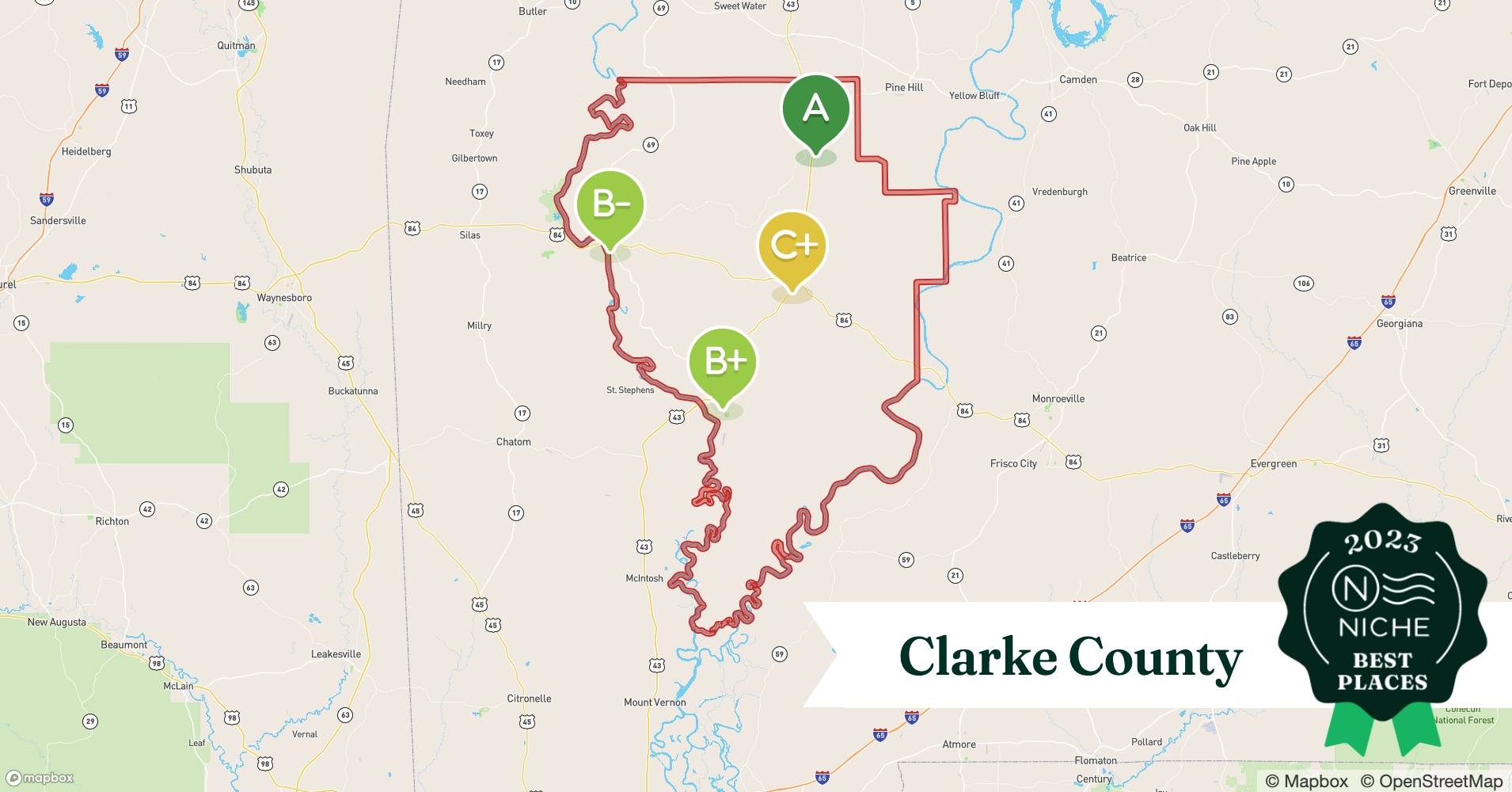 2023 Safe Places to Live in Clarke County, AL Niche