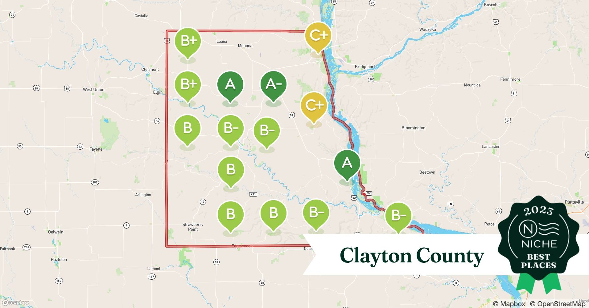 2023 Best Places to Buy a House in Clayton County, IA Niche
