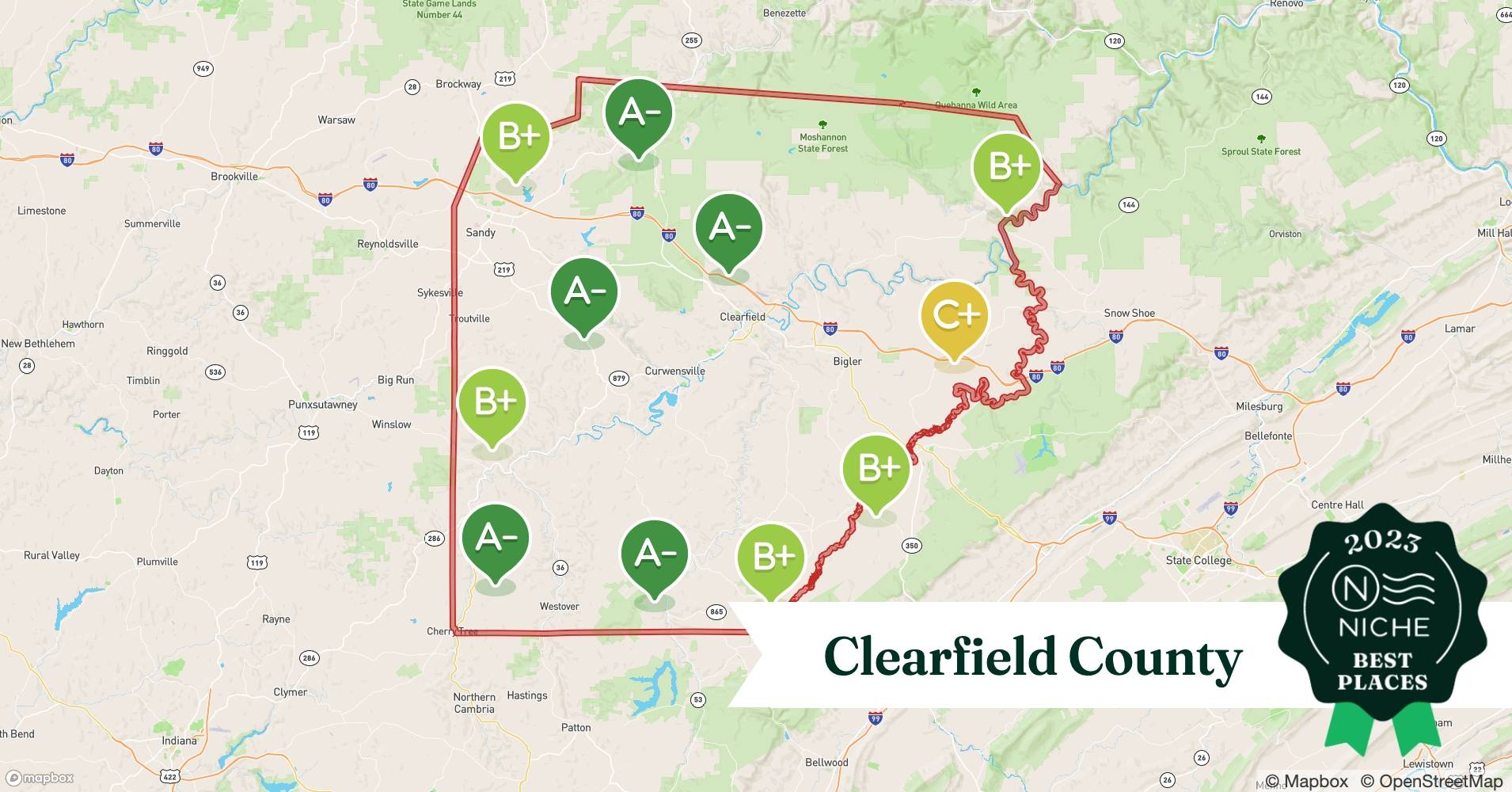 2023 Safe Places to Live in Clearfield County, PA Niche