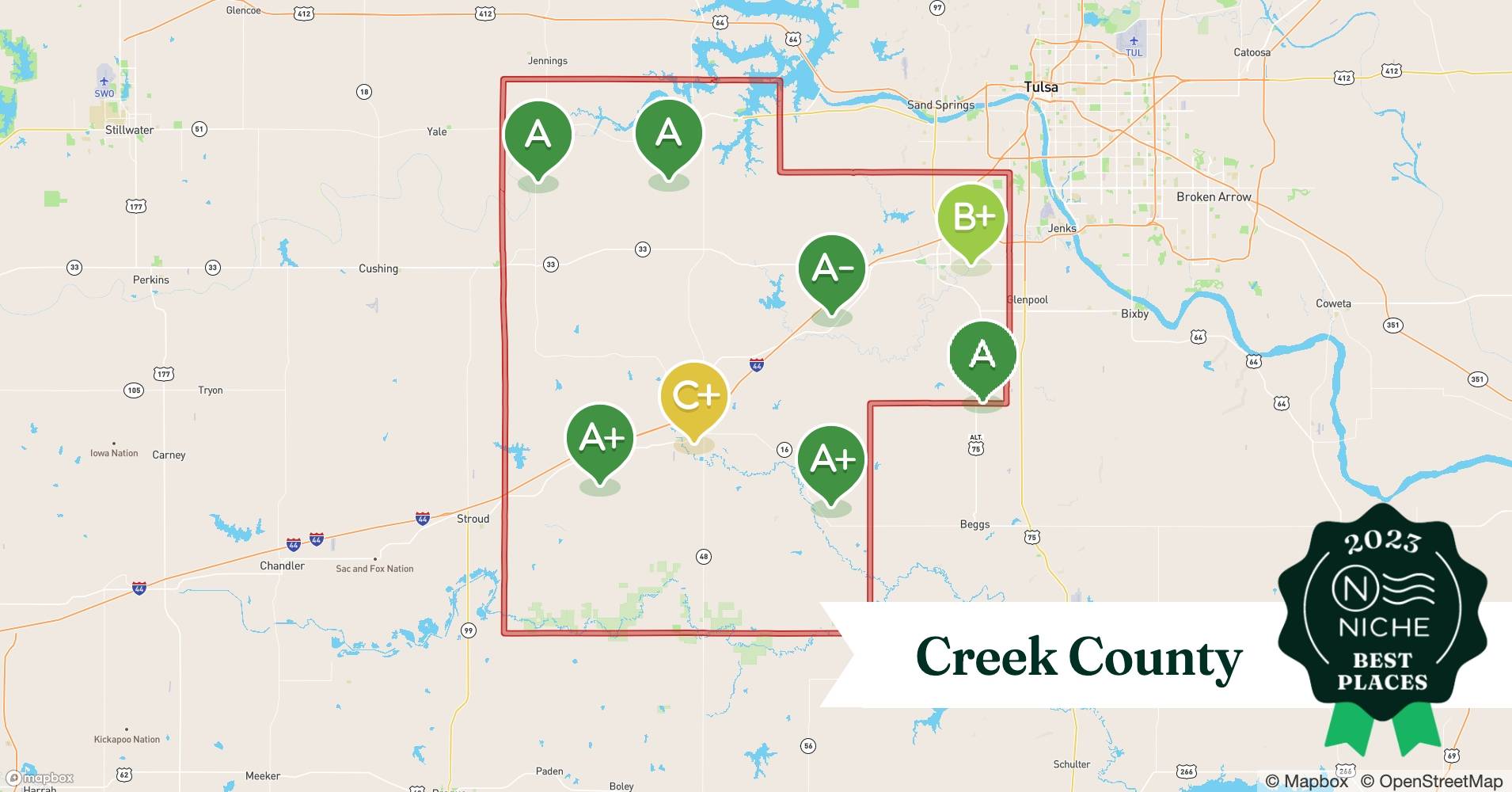 2023 Safe Places to Live in Creek County, OK Niche