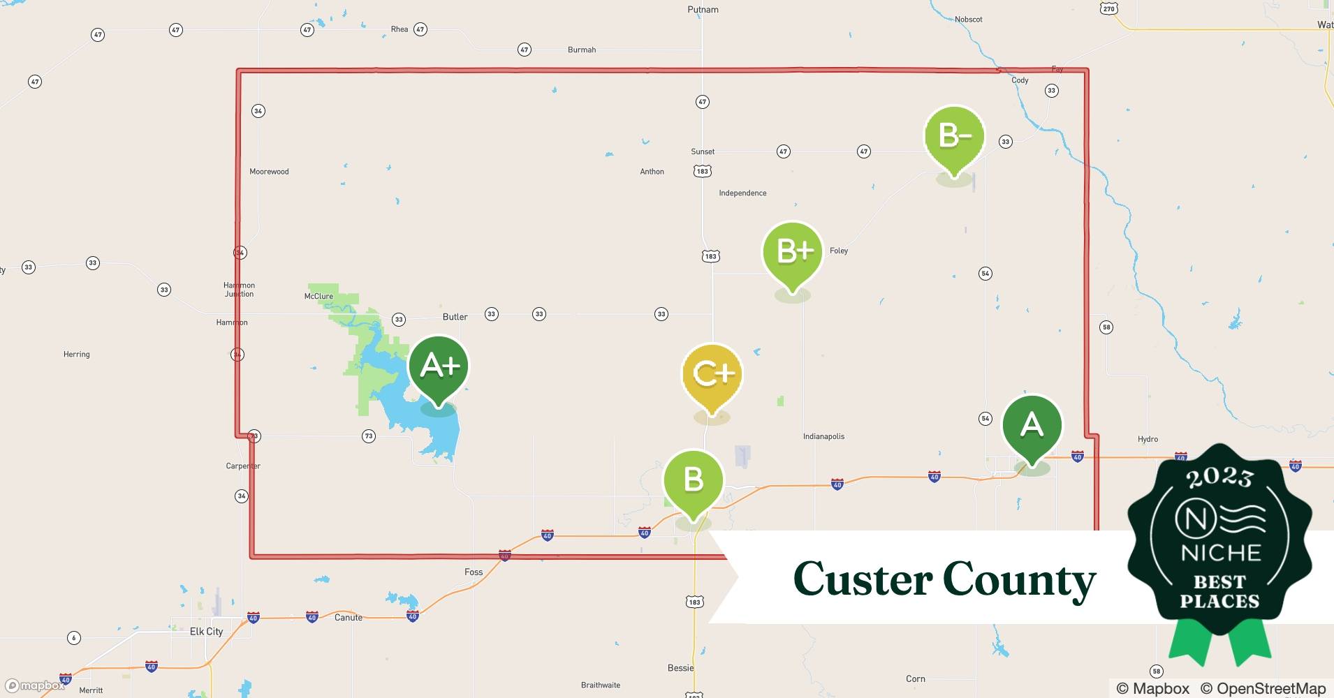 2023 Best Places to Live in Custer County, OK Niche