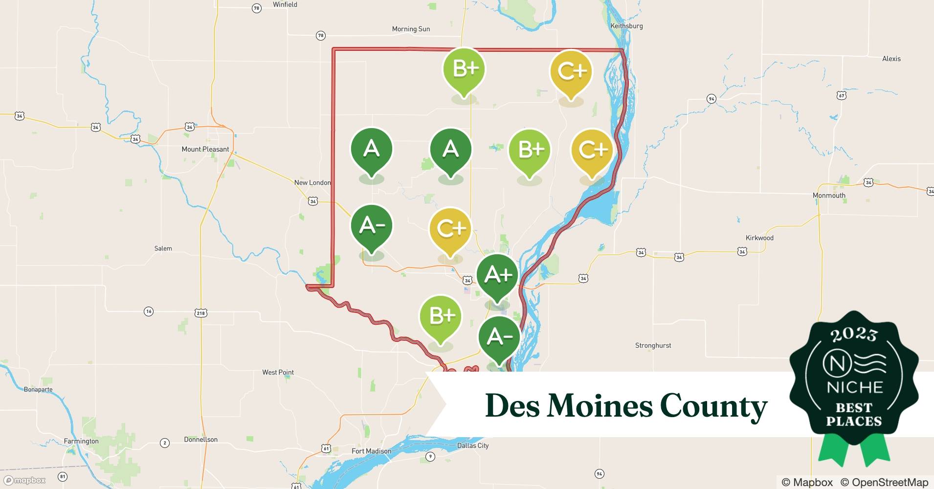Best Des Moines County ZIP Codes to Live In Niche