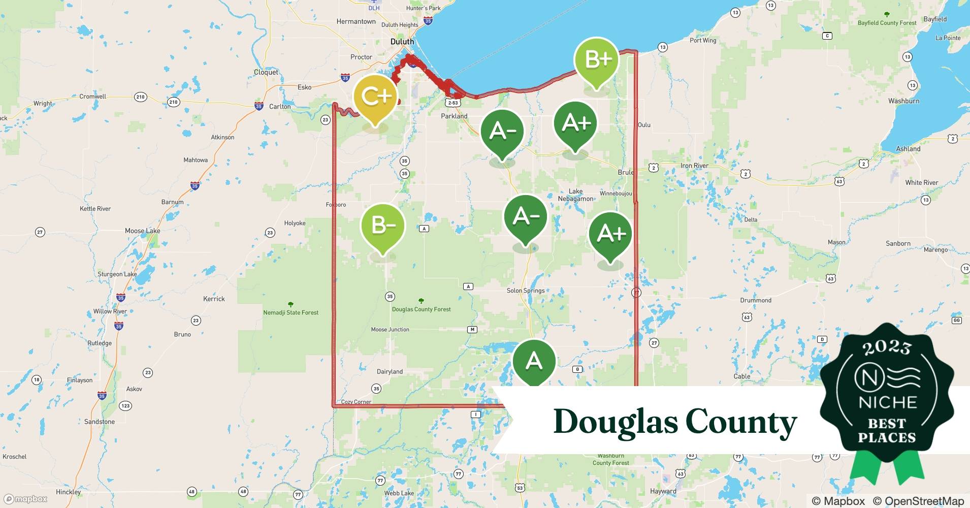 2023 Best Places to Live in Douglas County, WI Niche