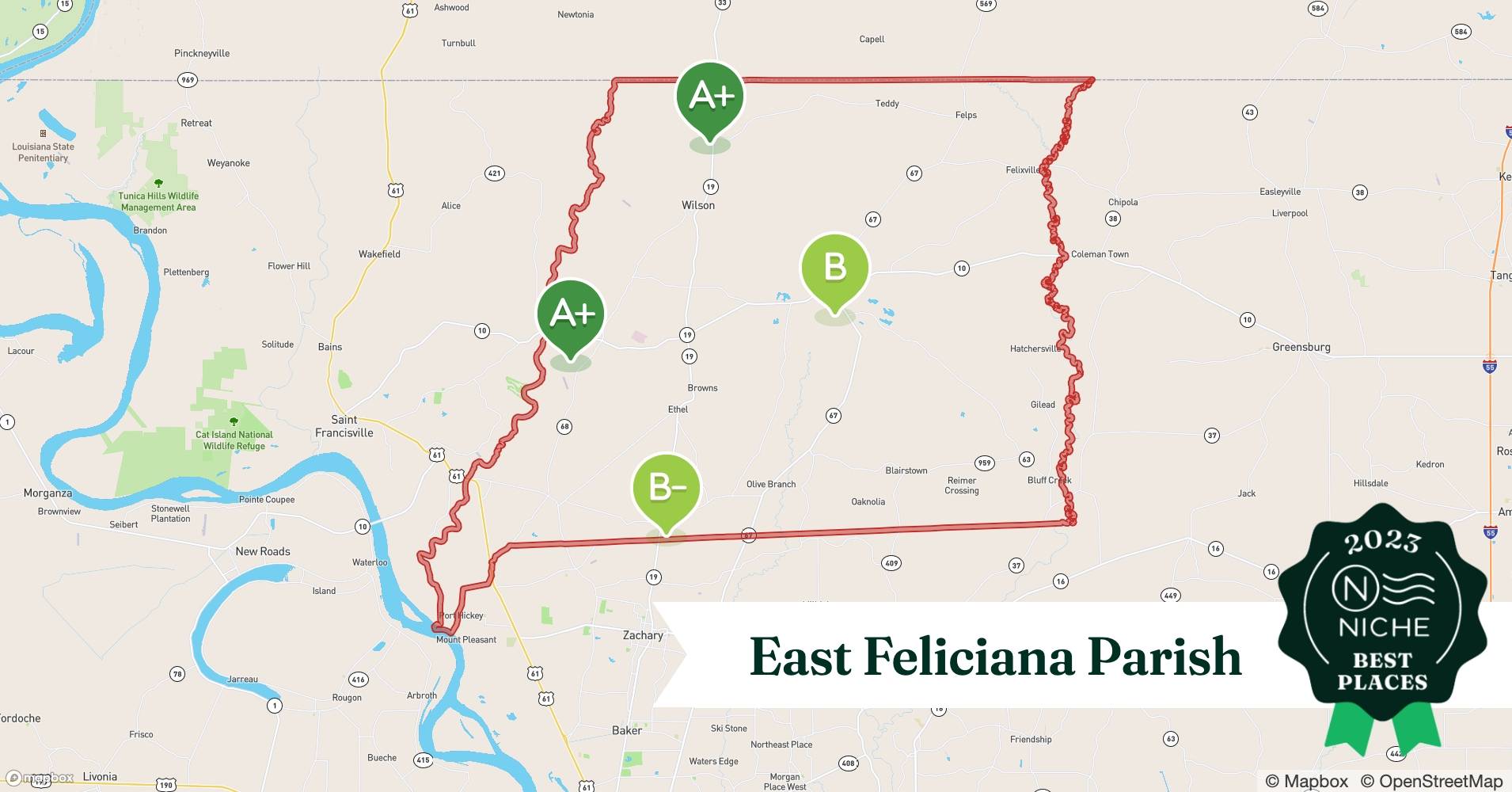 2023 Safe Places to Live in East Feliciana Parish, LA Niche