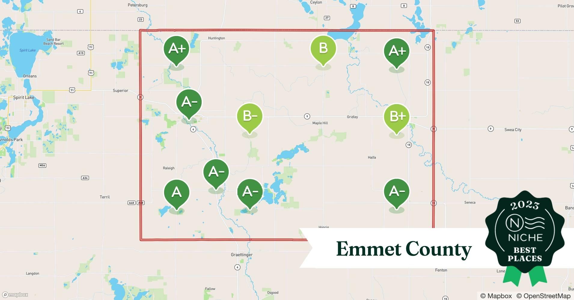 2023 Best Places to Live in Emmet County, IA Niche