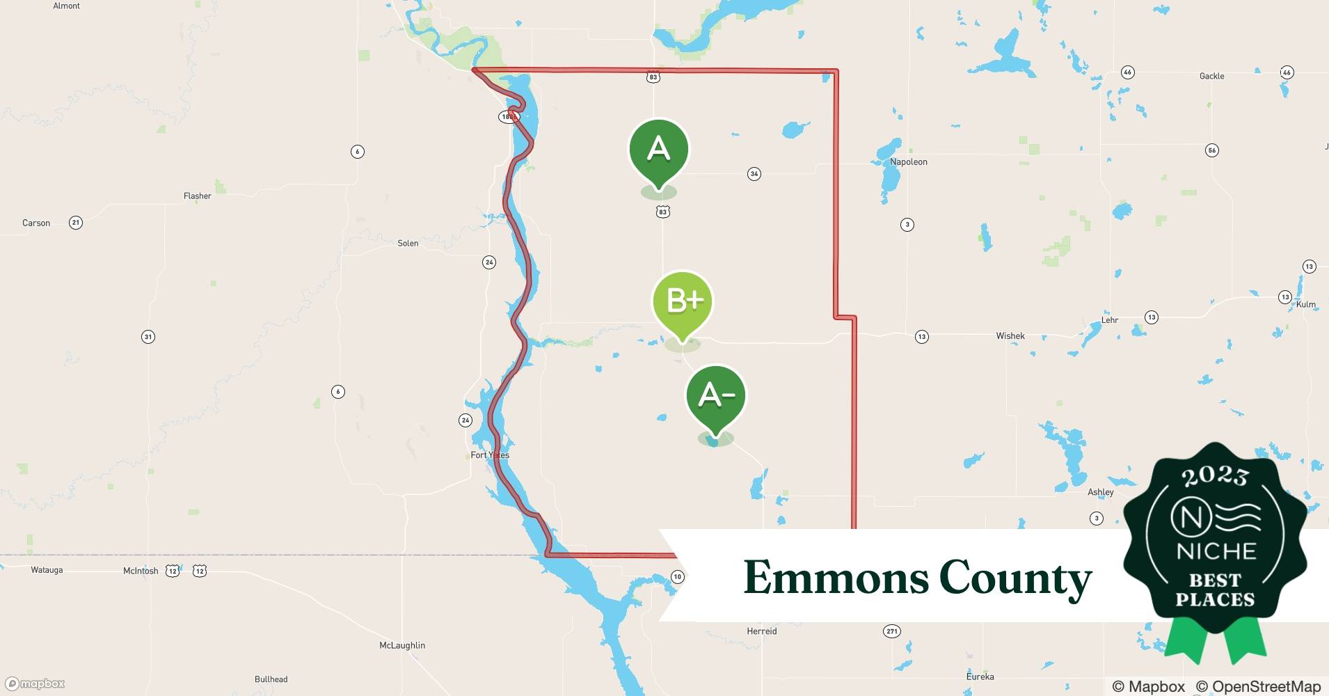 2023 Best Emmons County ZIP Codes to Raise a Family Niche