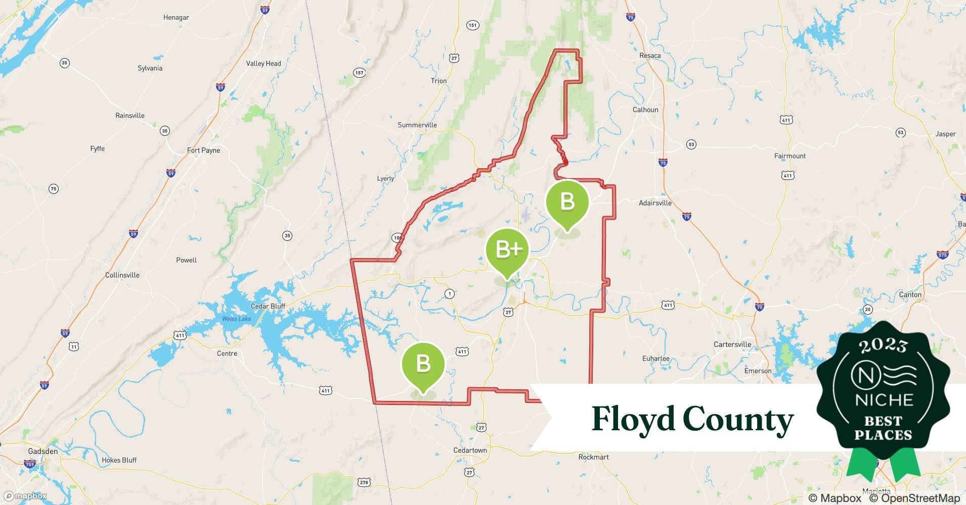 2023 Best Floyd County ZIP Codes to Raise a Family Niche