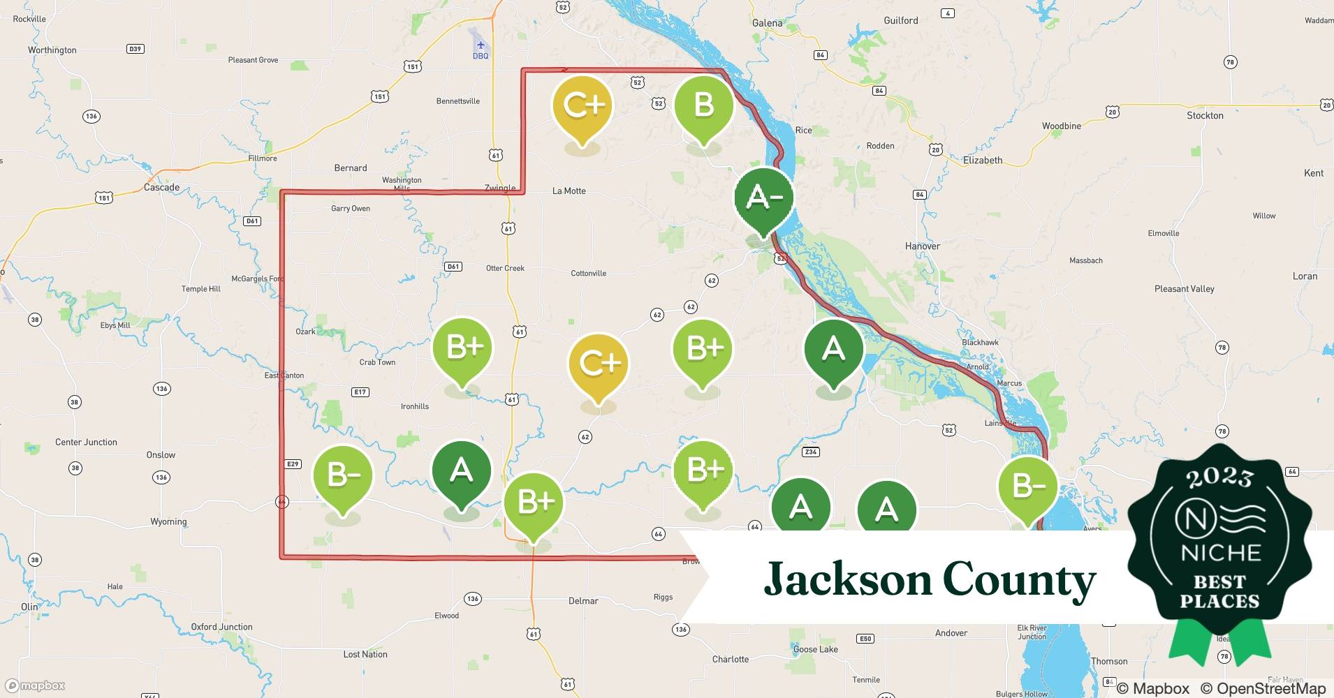 2023 Best Places to Live in Jackson County, IA Niche