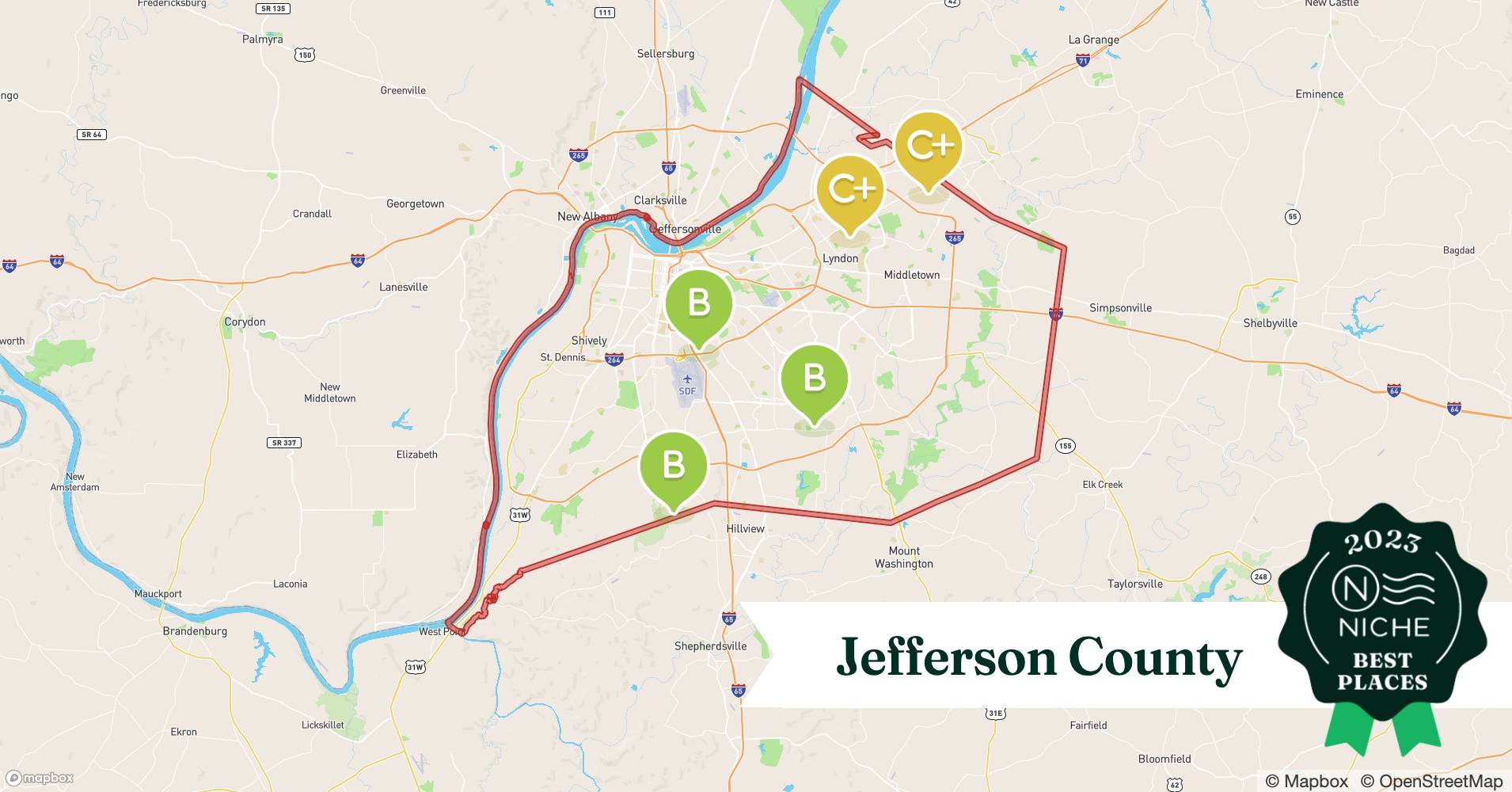 2023 Safe Places to Live in Jefferson County, KY Niche