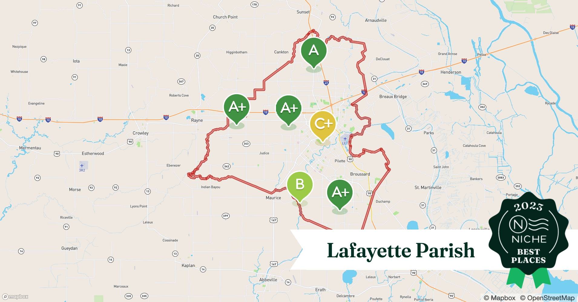 2023 Best Lafayette Parish ZIP Codes to Raise a Family Niche