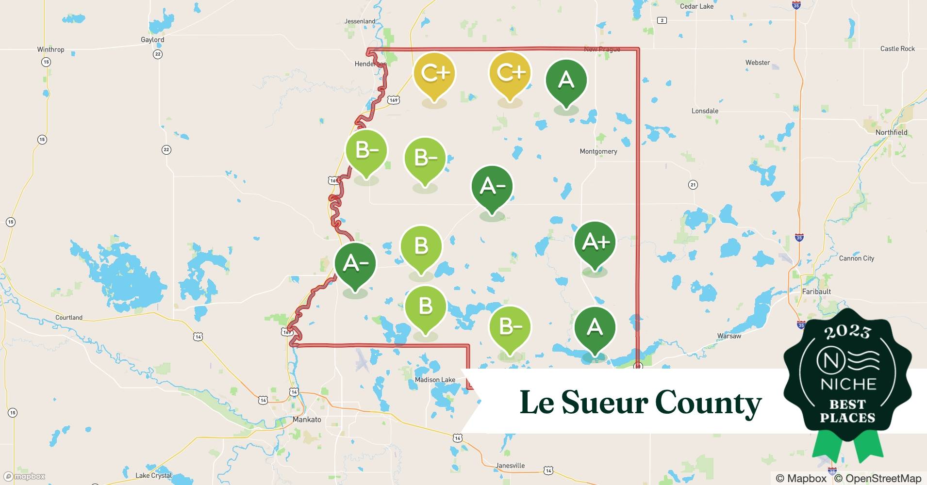 Compare Cost of Living in Le Sueur County, MN Niche