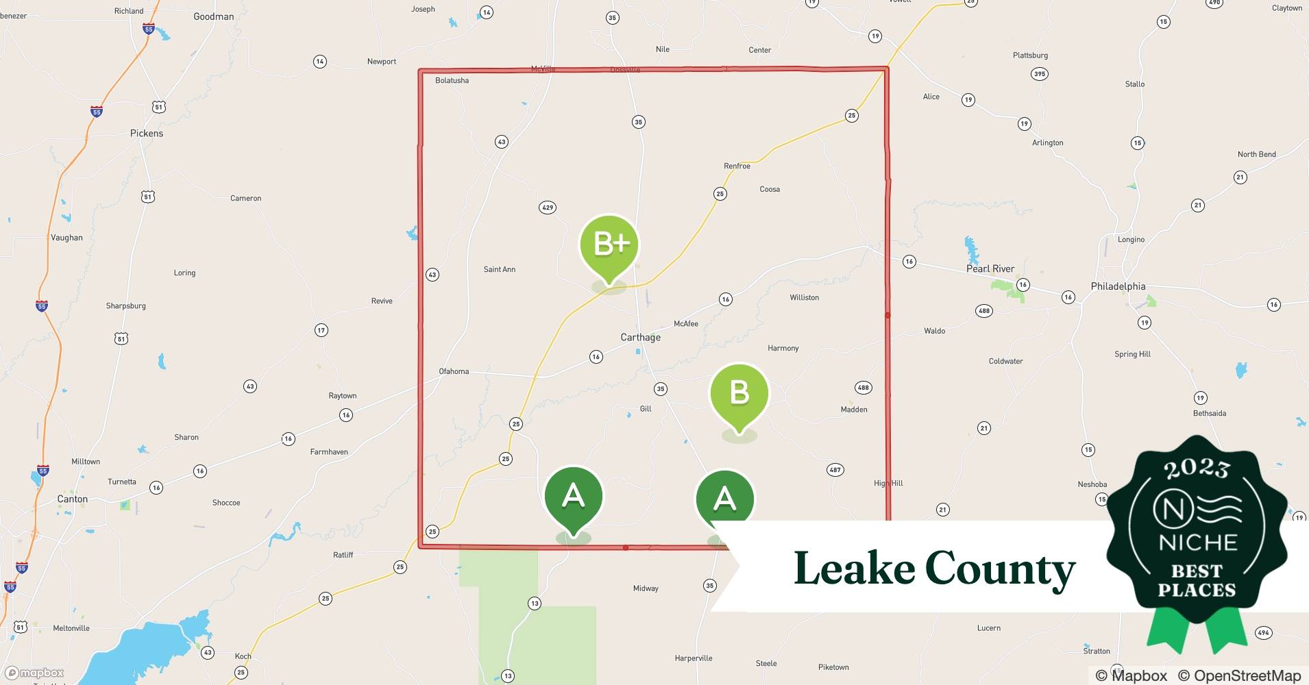 2023 Best Places to Live in Leake County, MS Niche