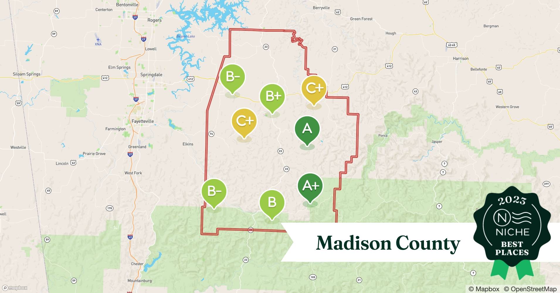 2023 Best Places to Live in Madison County, AR Niche
