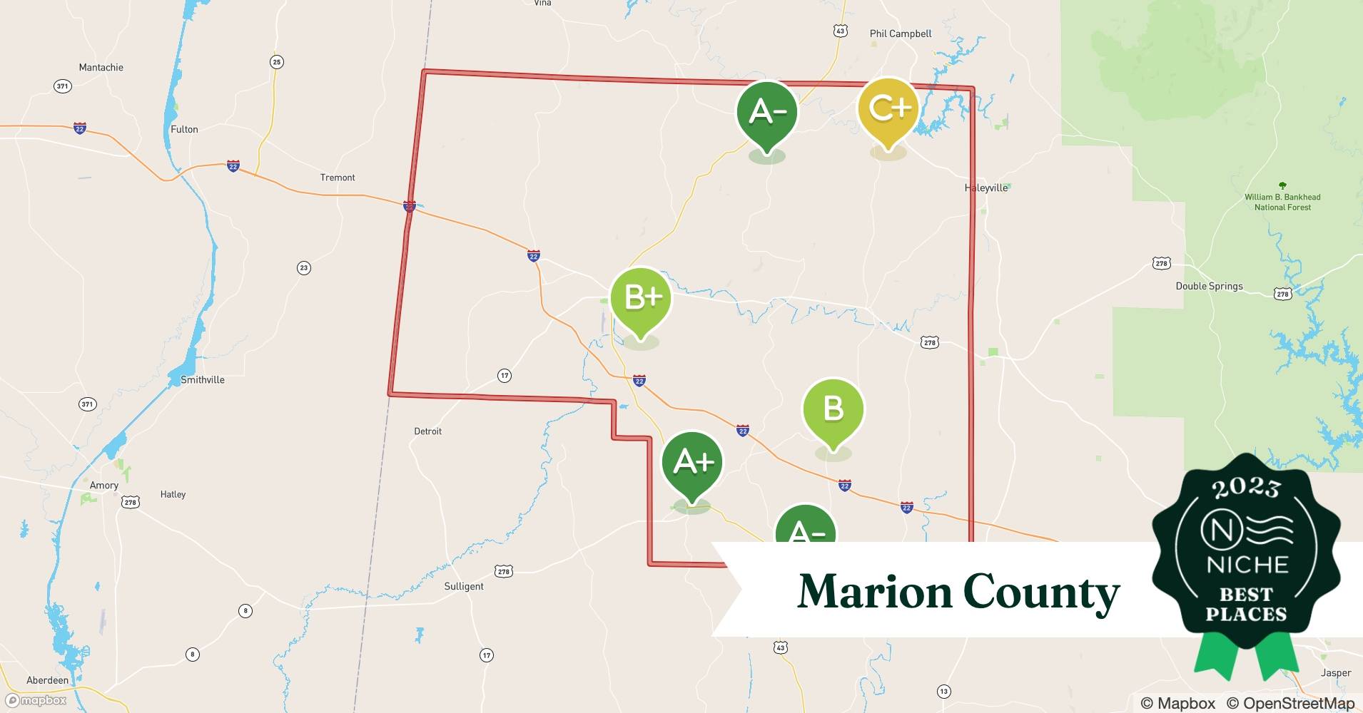 2023 Safe Places to Live in Marion County, AL Niche