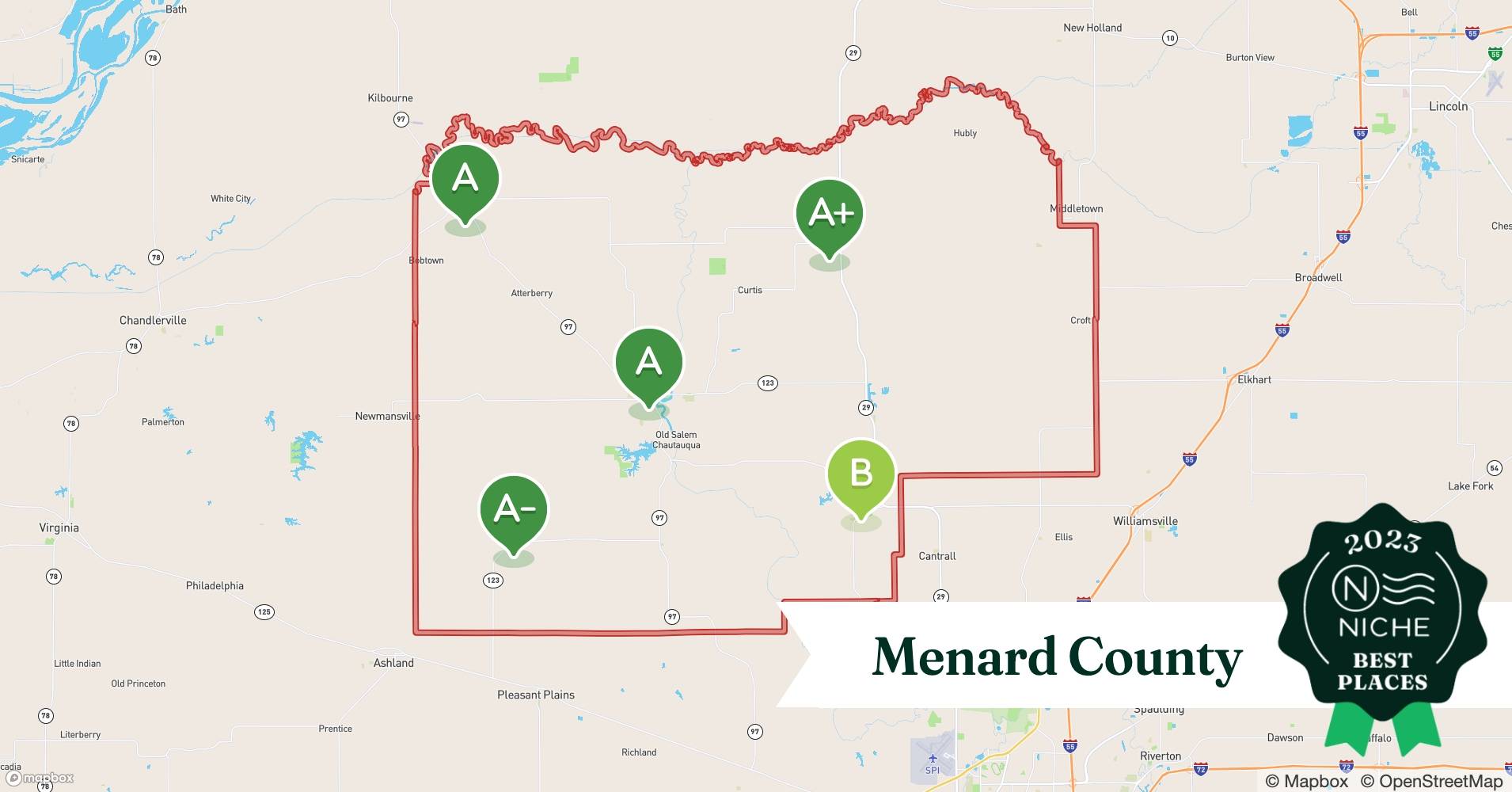 2023 Best Menard County ZIP Codes to Raise a Family Niche