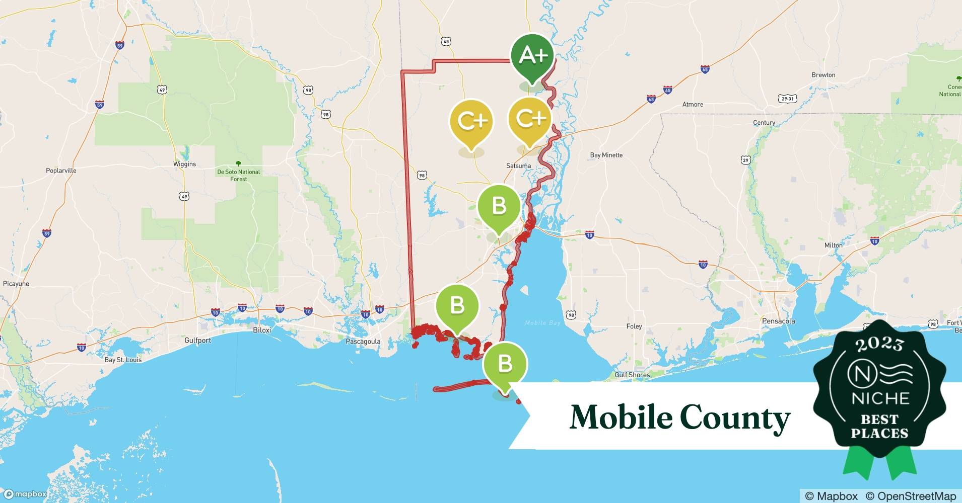 2023 Best Places to Live in Mobile County, AL Niche